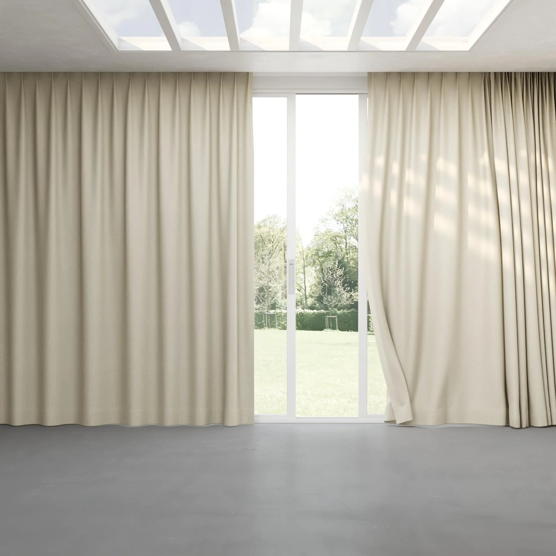 Full view of Casual Whisper, pinch pleat
