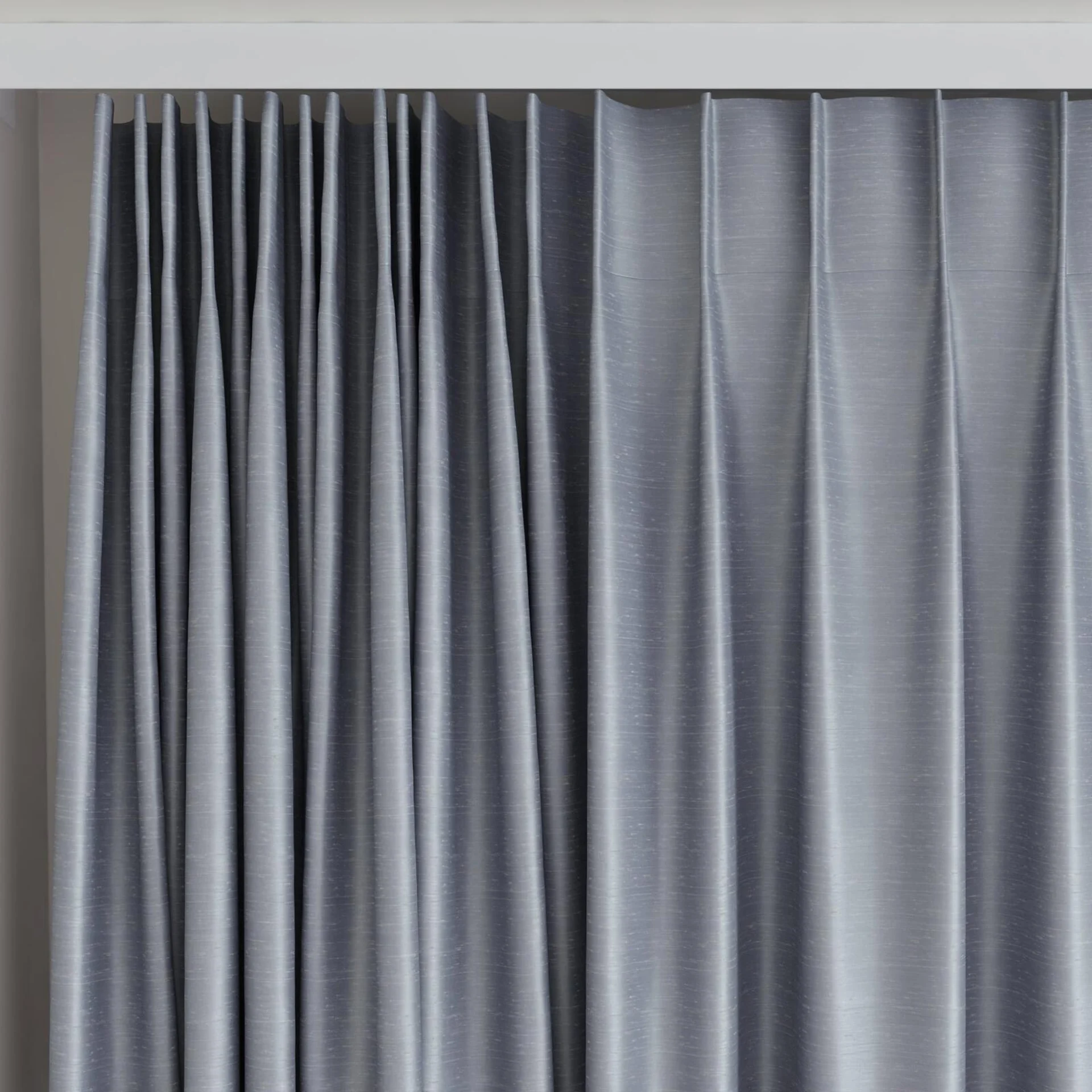 Top view of Silky Hydro, on curtain rail