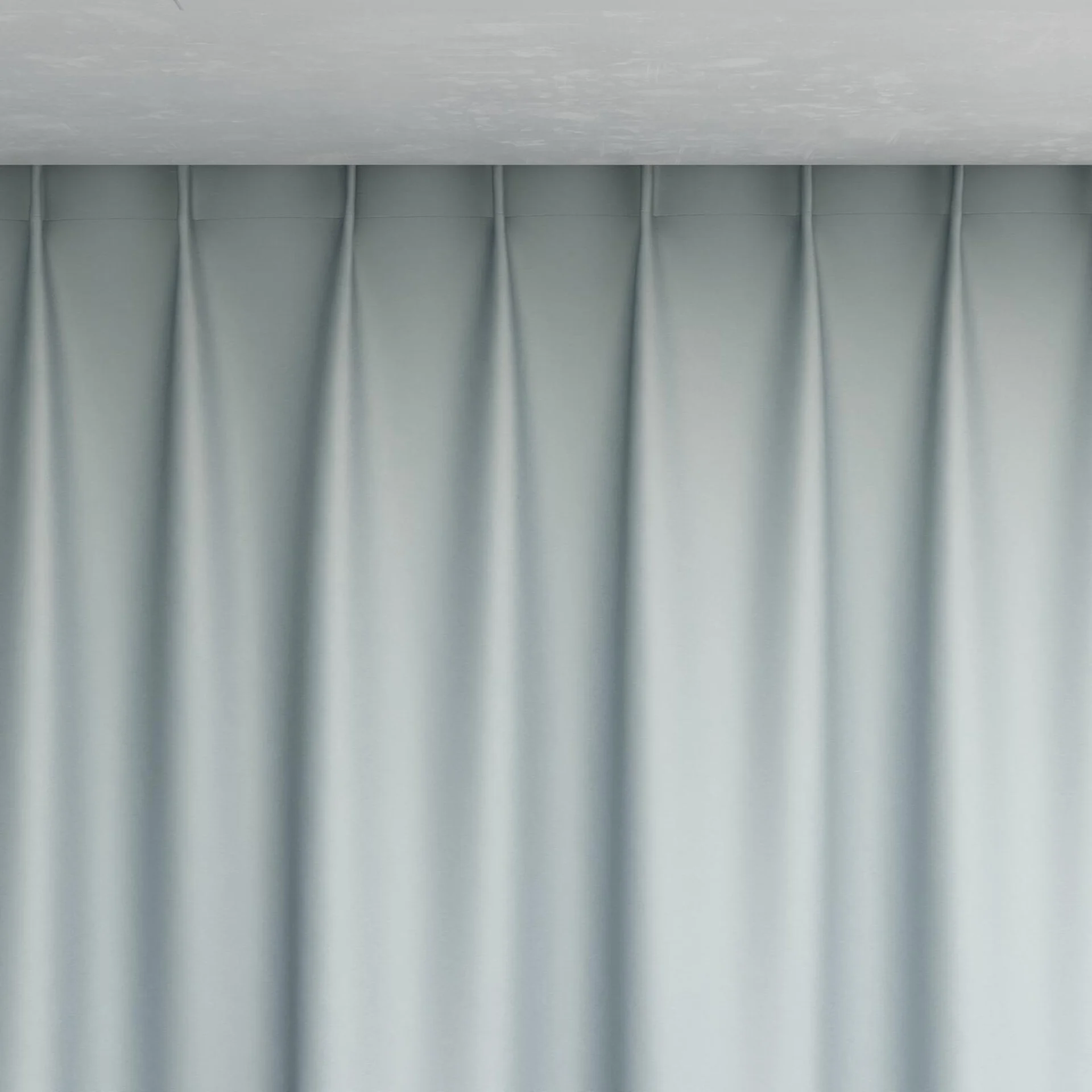 Top view of Stellar Blackout Cascade, pinch pleat