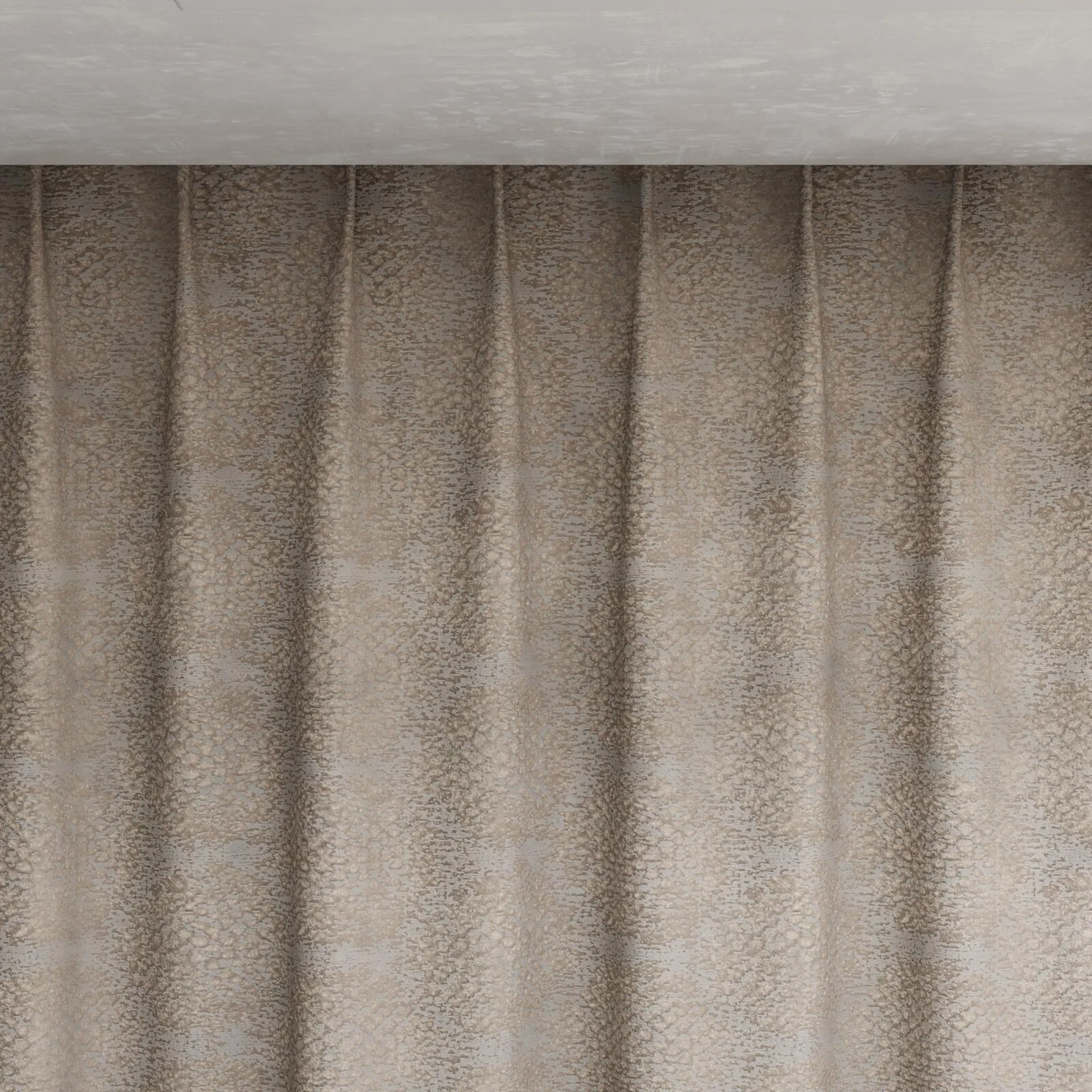Top view of Gilda Silver, pinch pleat