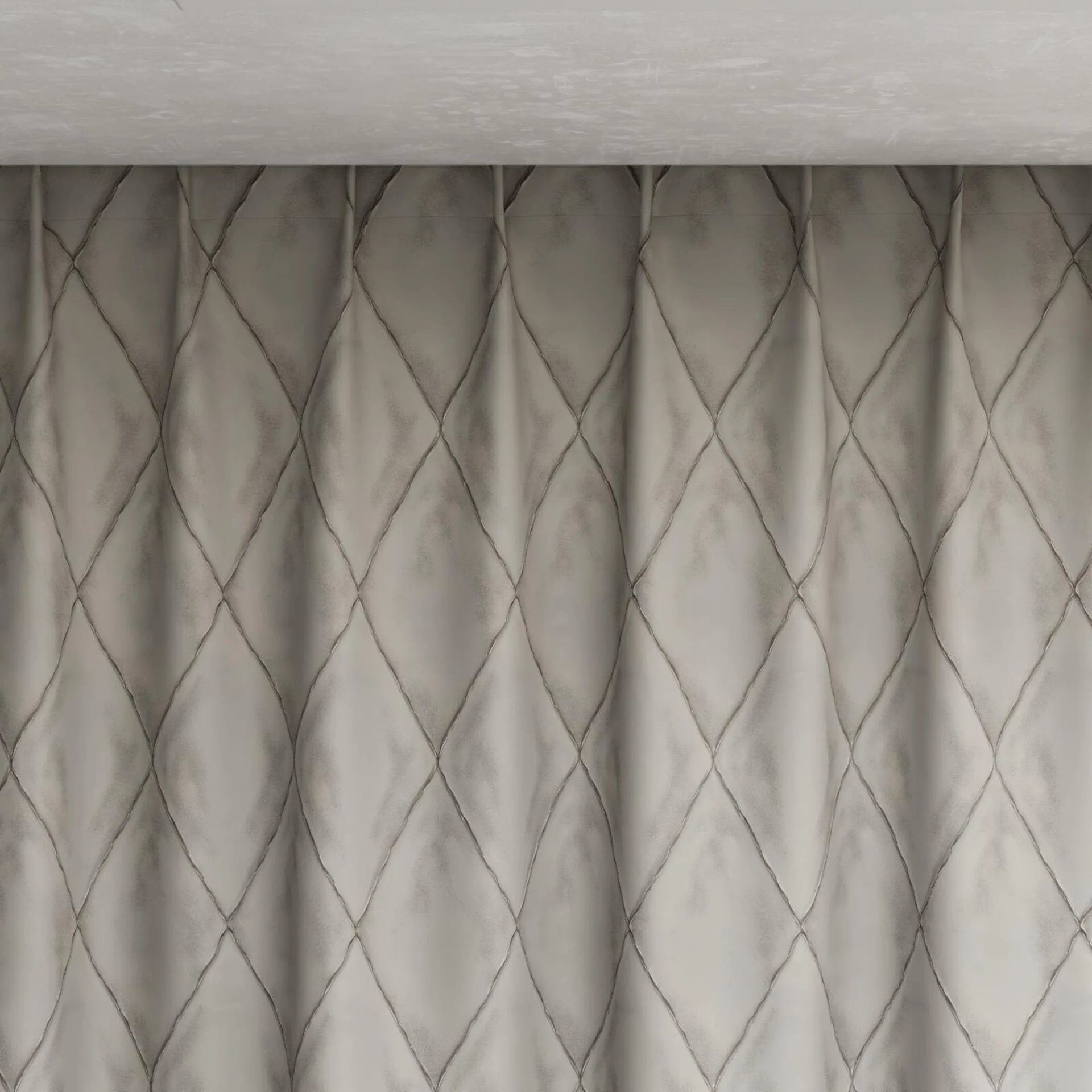 Top view of Deity Galvanized, pinch pleat