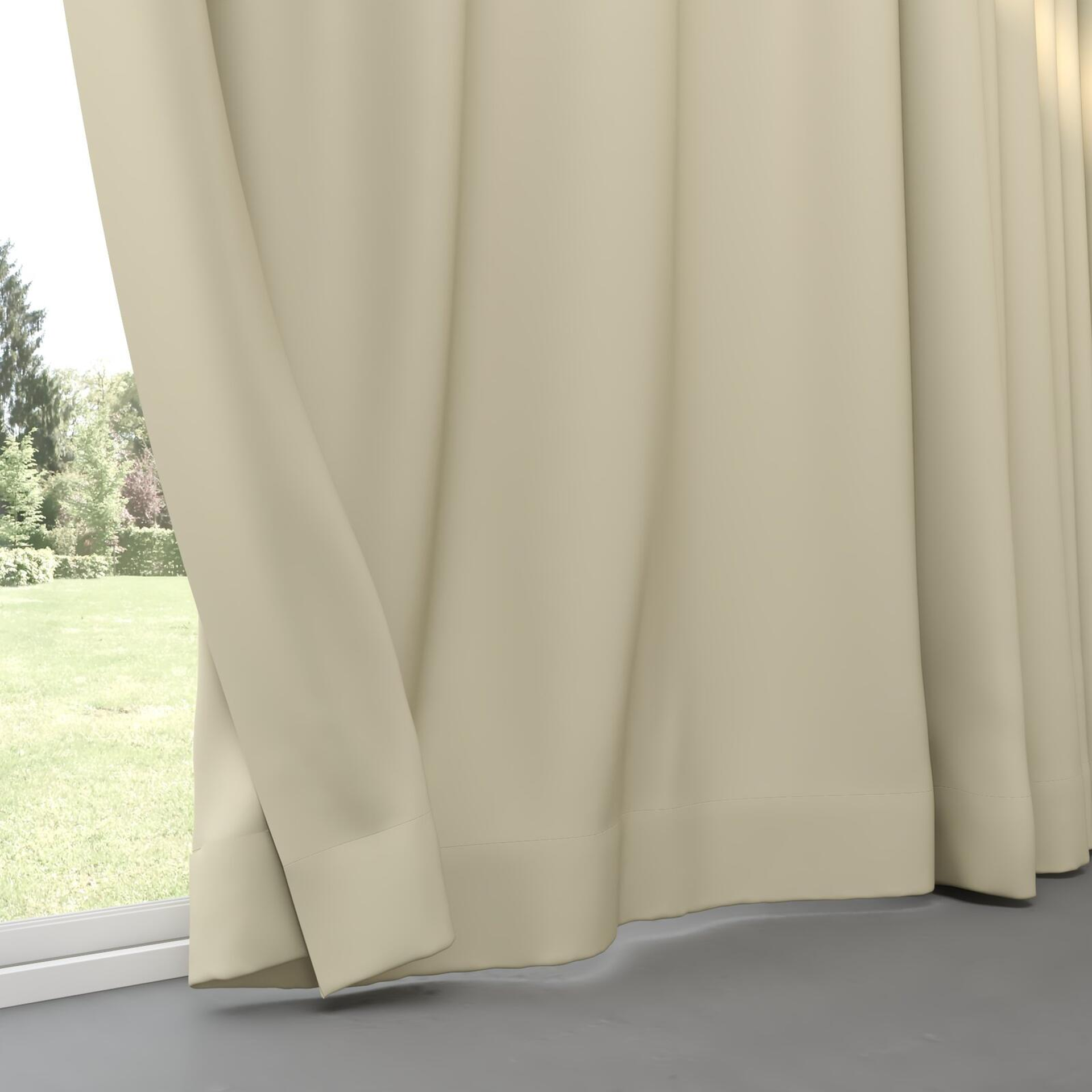 Bottom view of Ultra Dim Dune, pinch pleat