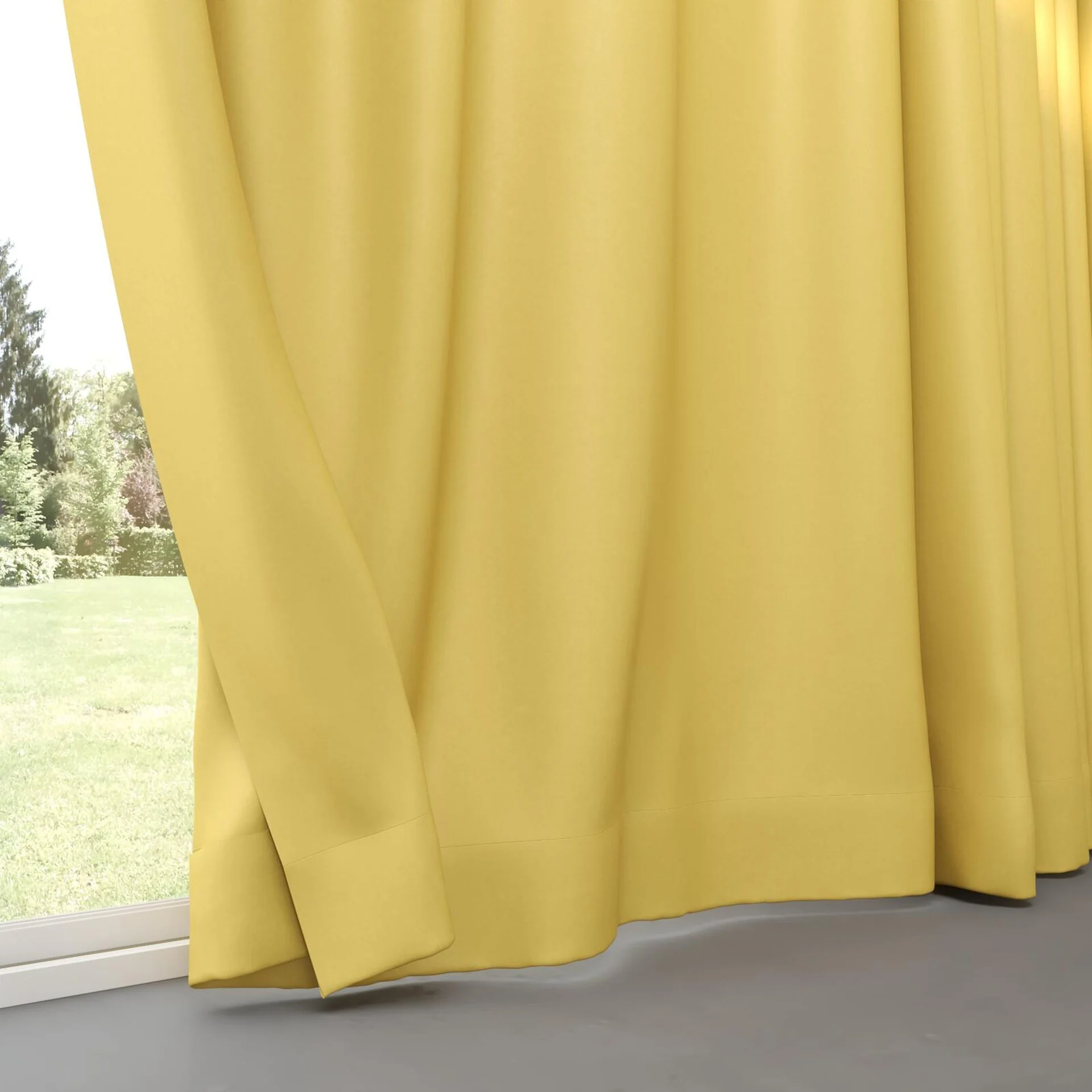 Bottom view of Re-Vive Sunflower, pinch pleat