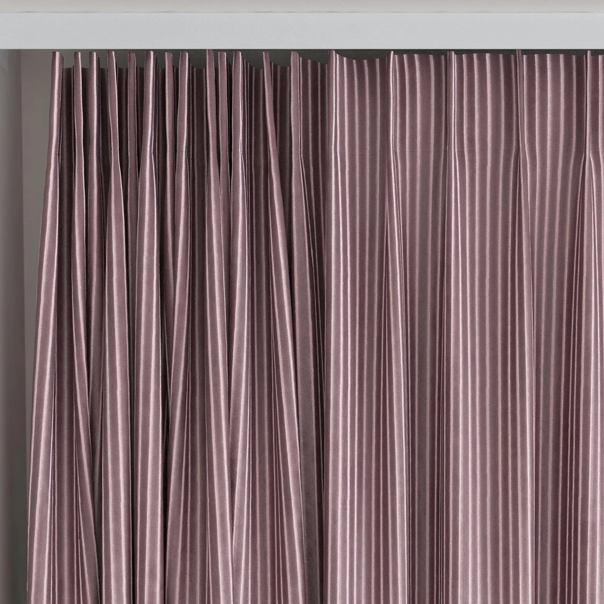Top view of Embrace Bonbon, on curtain rail