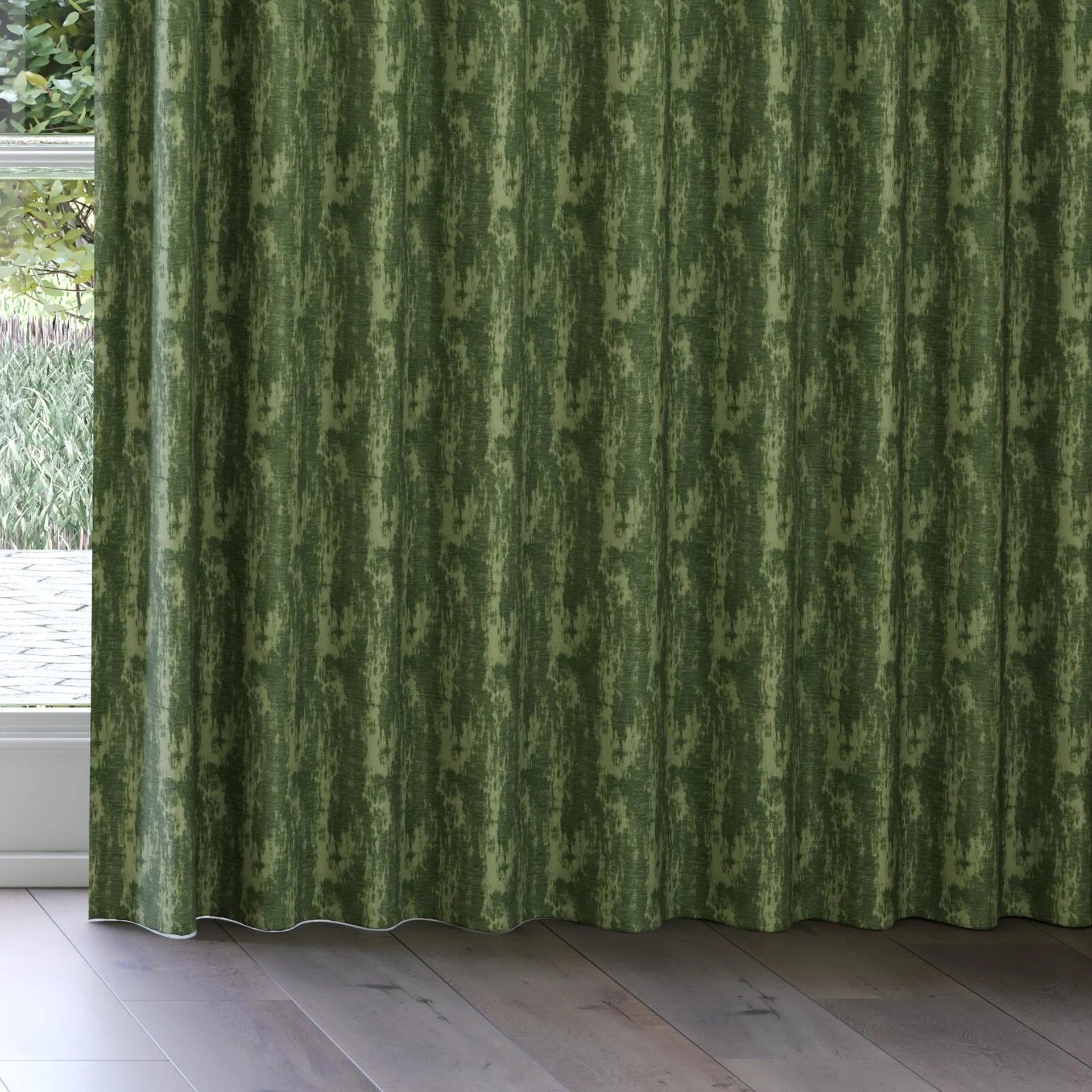 Bottom view of Innovation Sage, on curtain rail