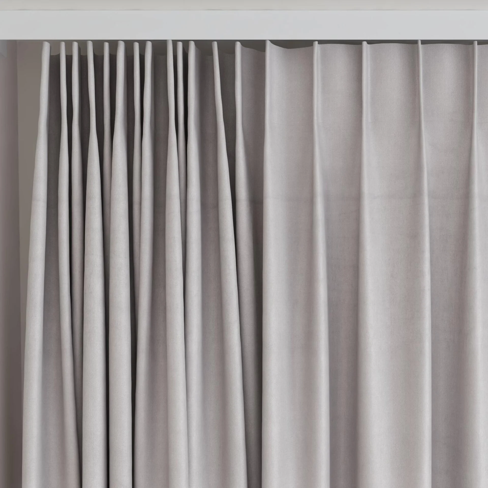 Top view of Warlock Metal, on curtain rail