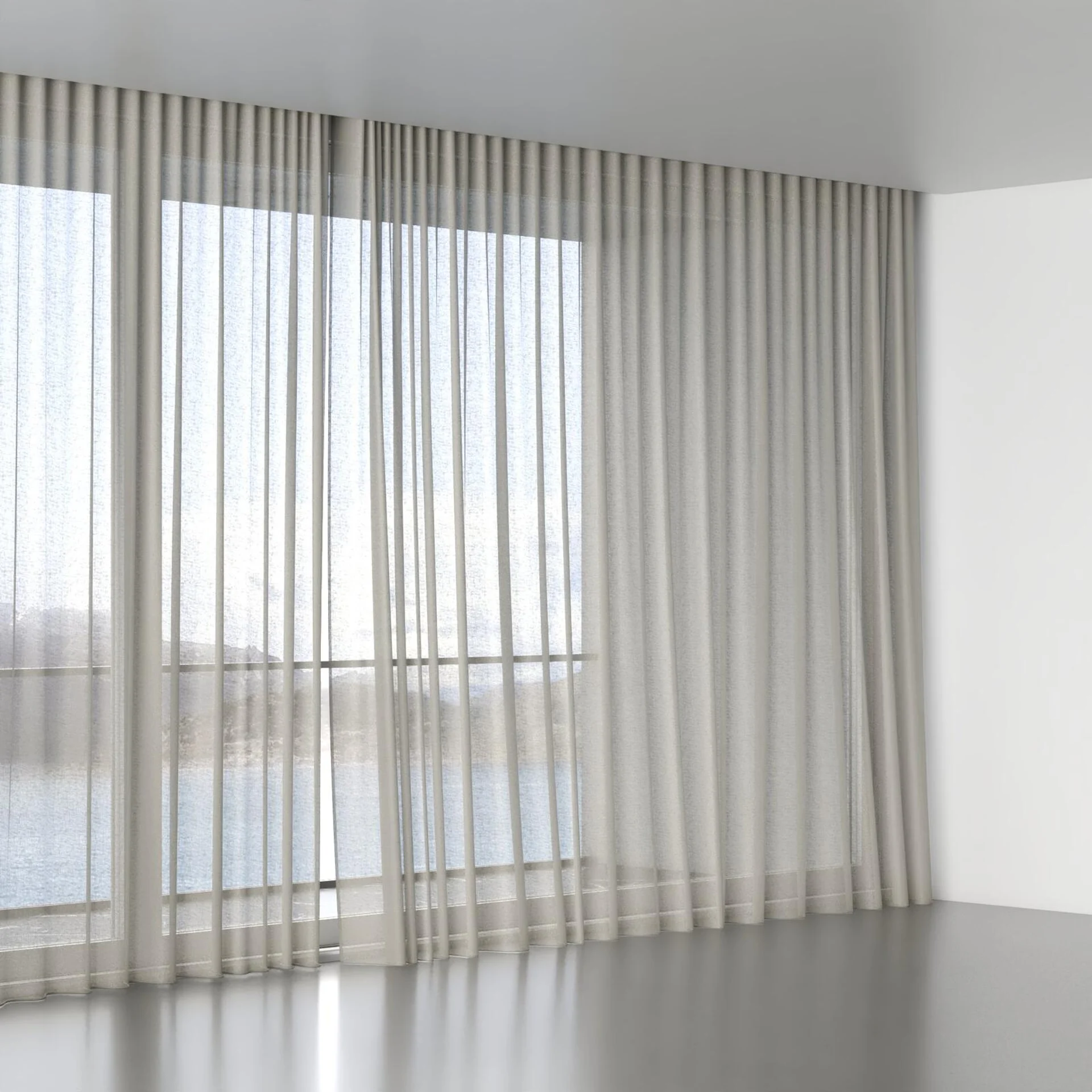 Full view of Laconia Air Ash, wave pleat