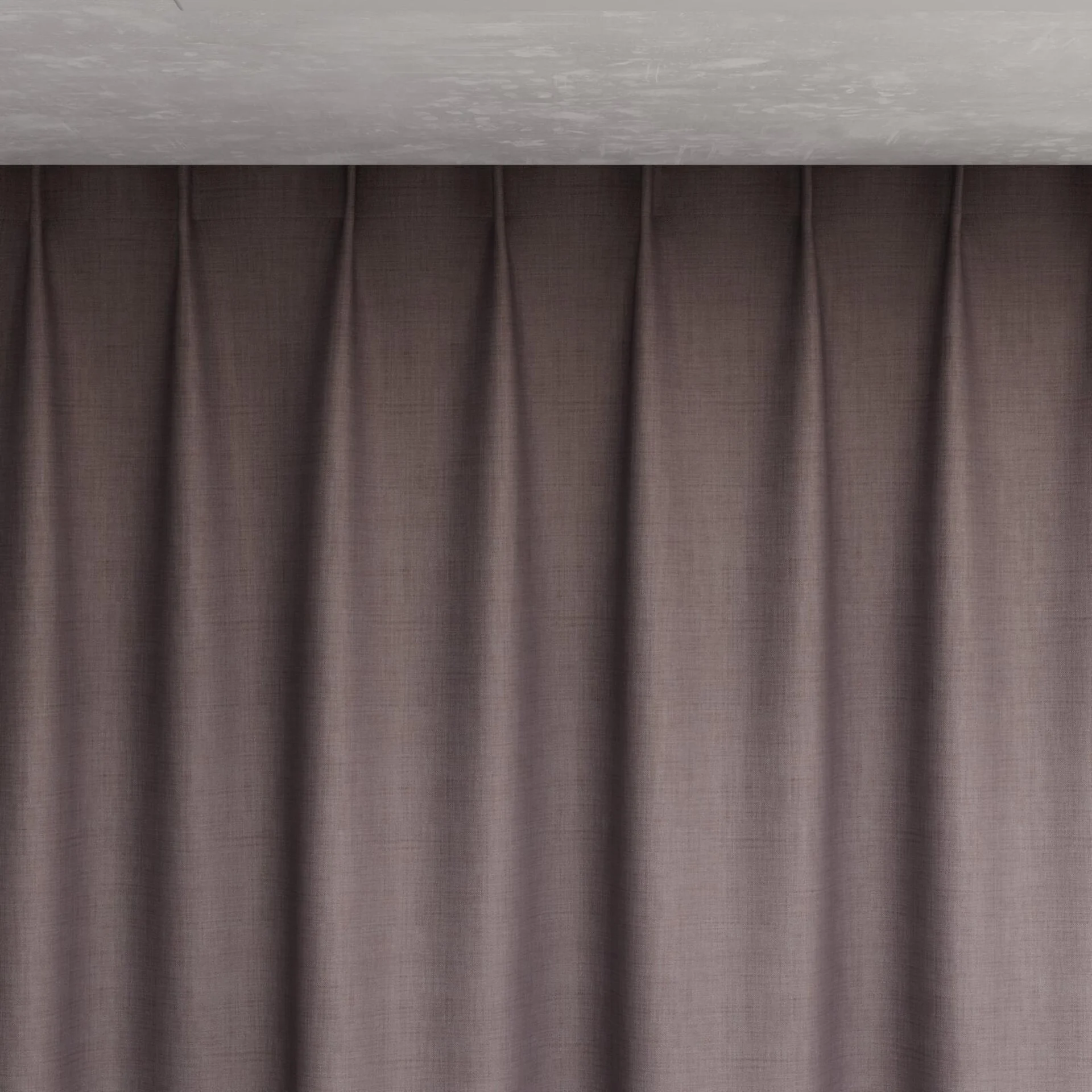 Top view of Loci Dim Out Mauve, pinch pleat