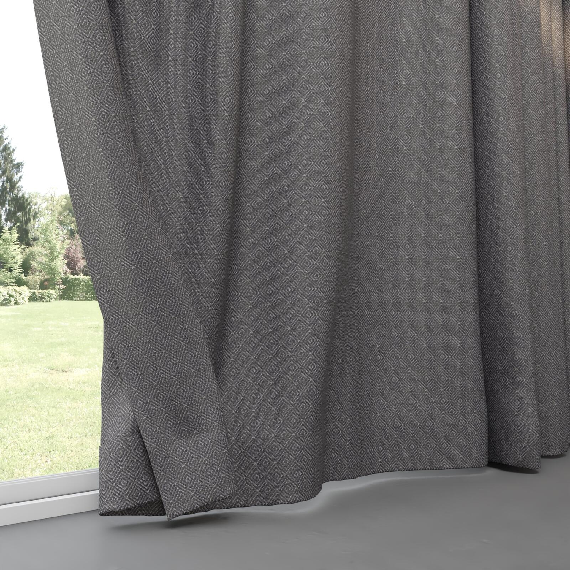 Bottom view of Hashtag Charcoal, pinch pleat