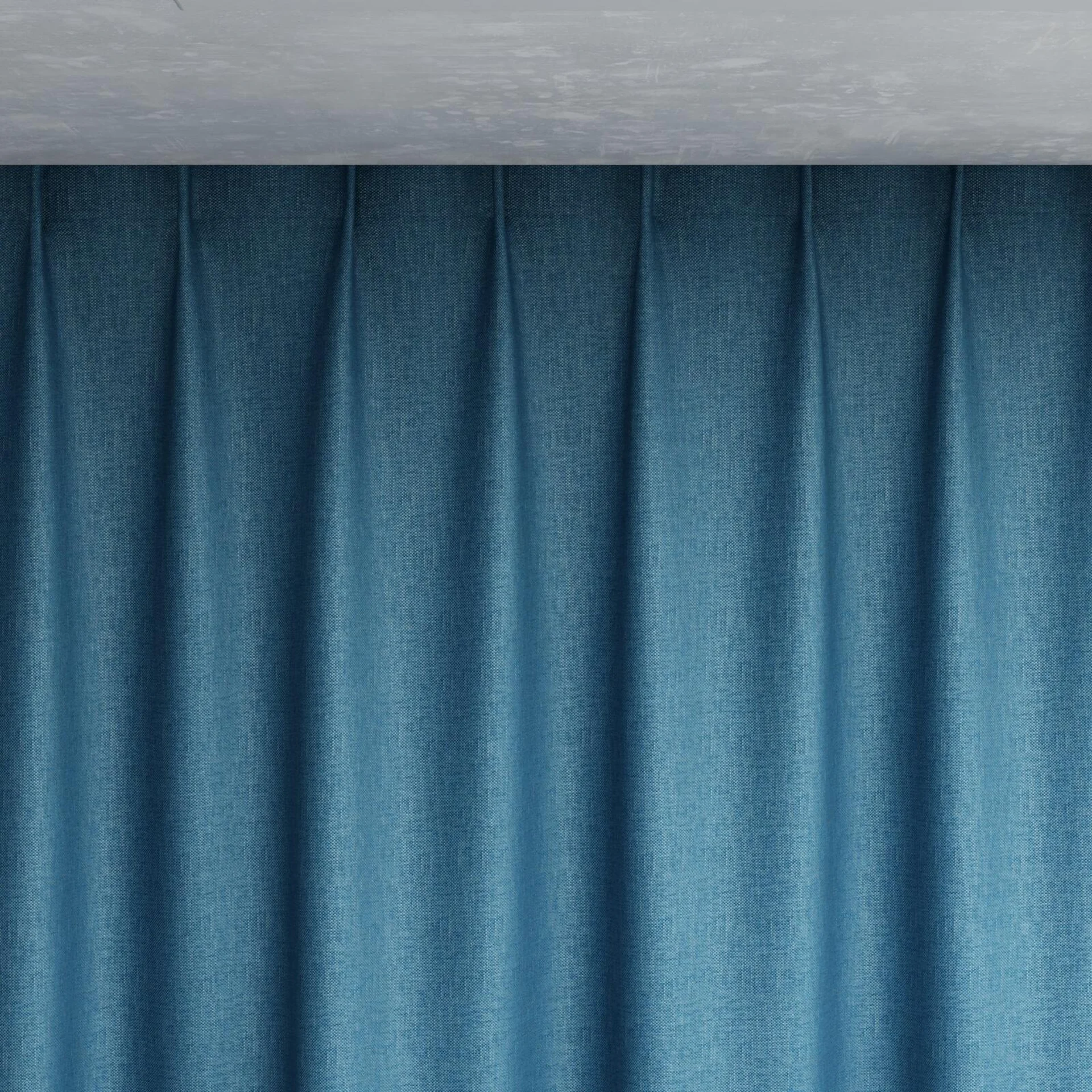 Top view of Bronco Cyan, pinch pleat
