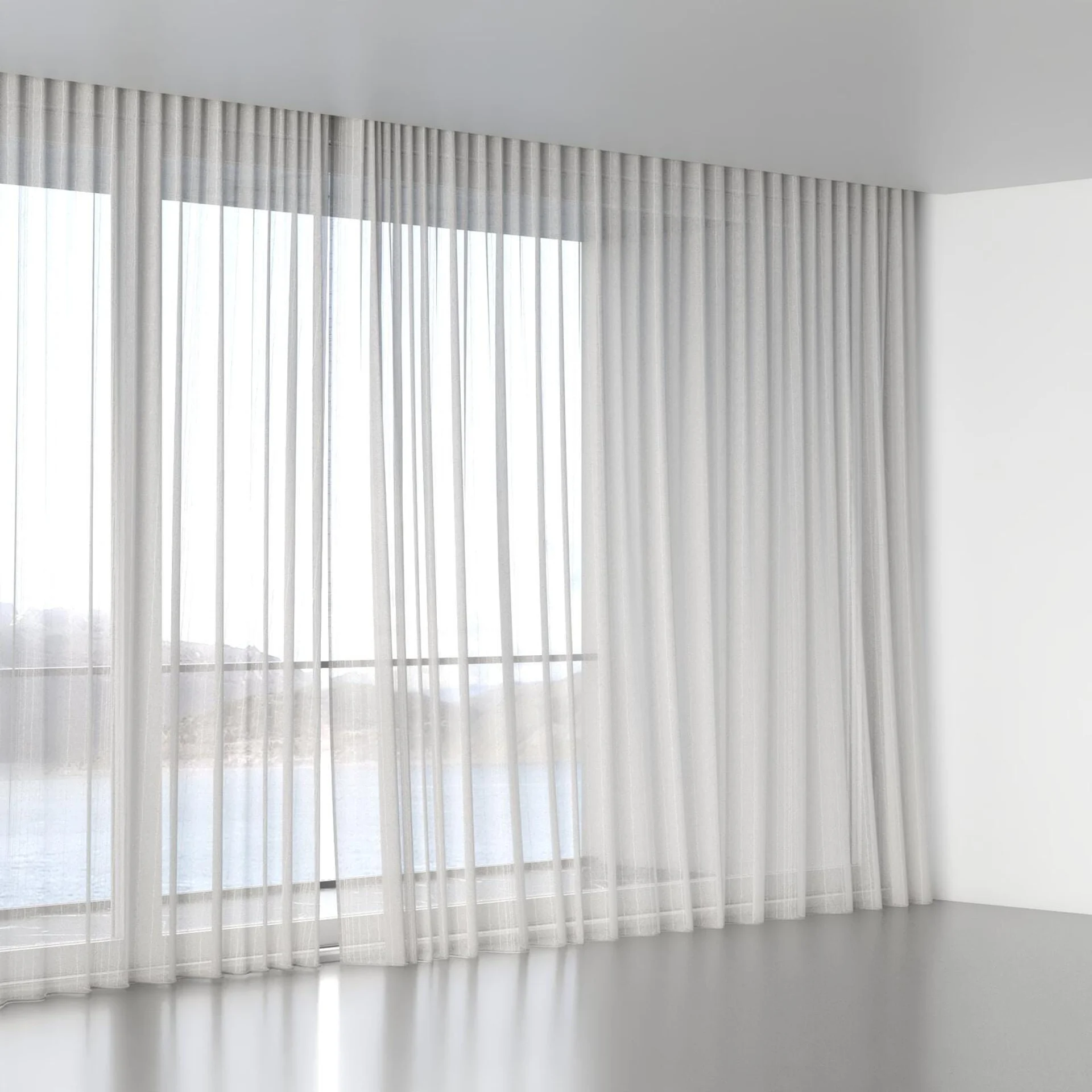 Full view of Mira Stone, wave pleat