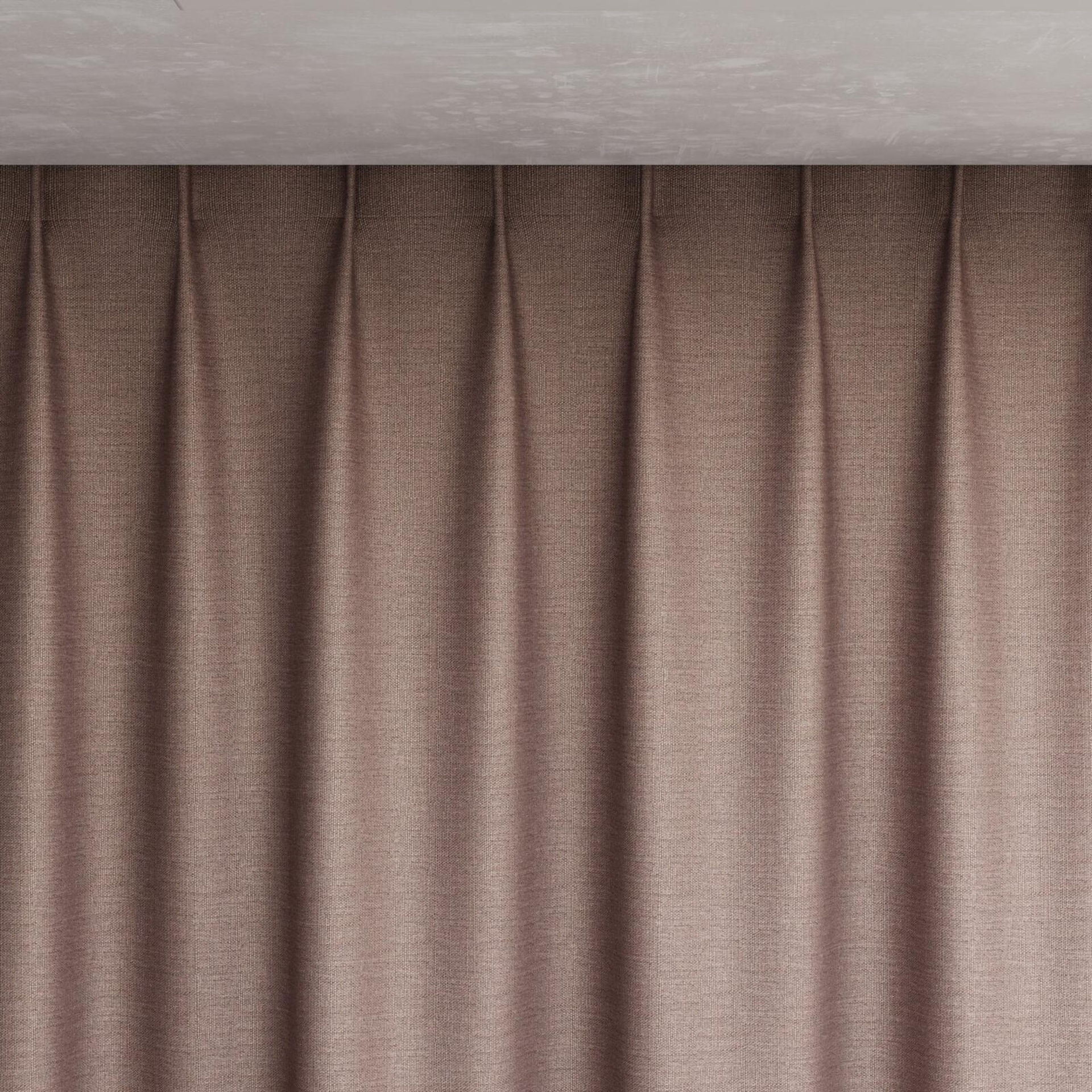 Top view of Linex Heather, pinch pleat