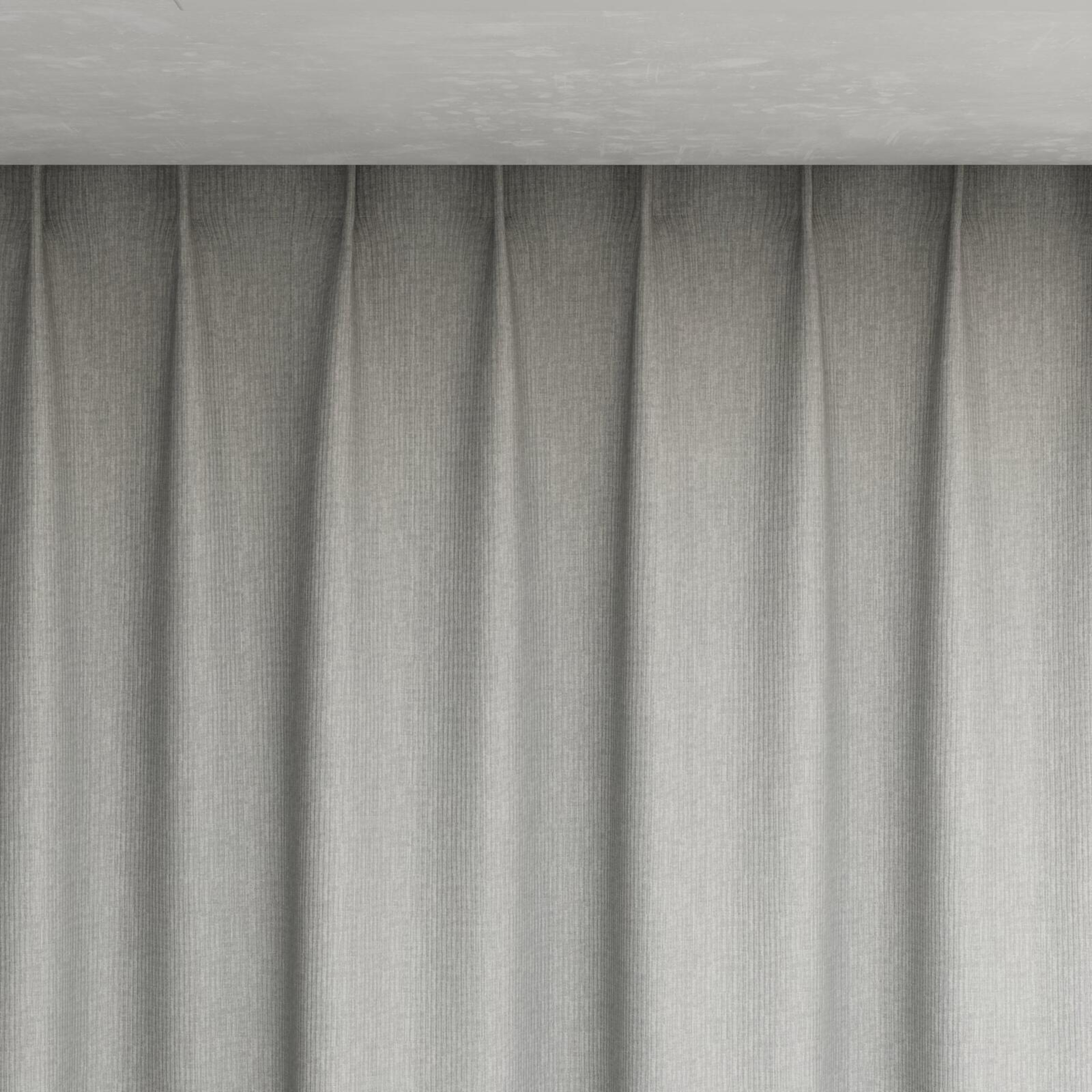 Top view of Hombre Silver, pinch pleat