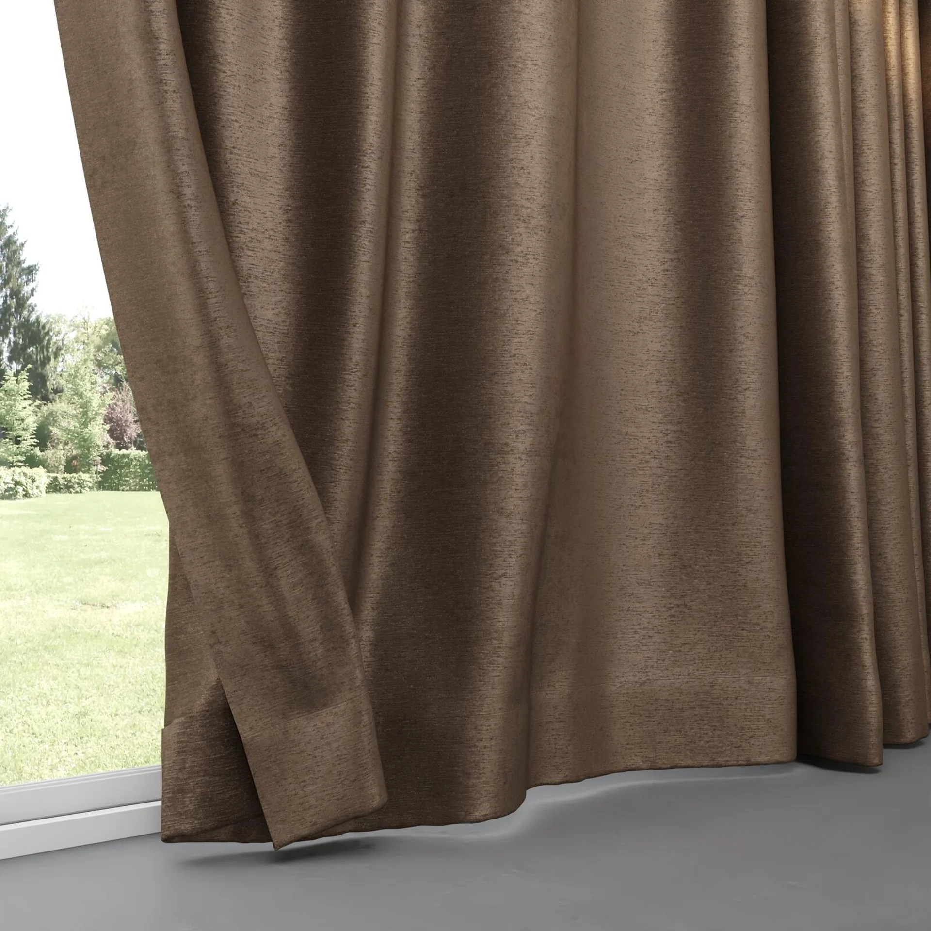 Bottom view of Lambada Bison, pinch pleat
