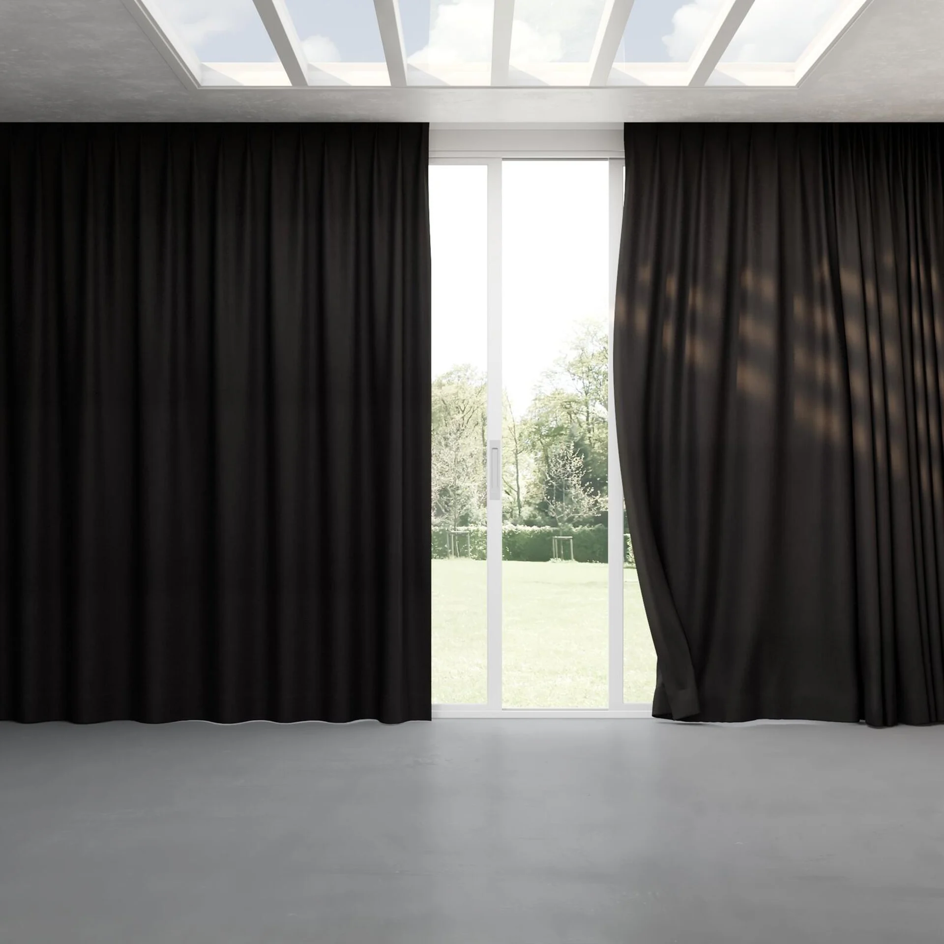 Full view of Lexicon Onyx, pinch pleat