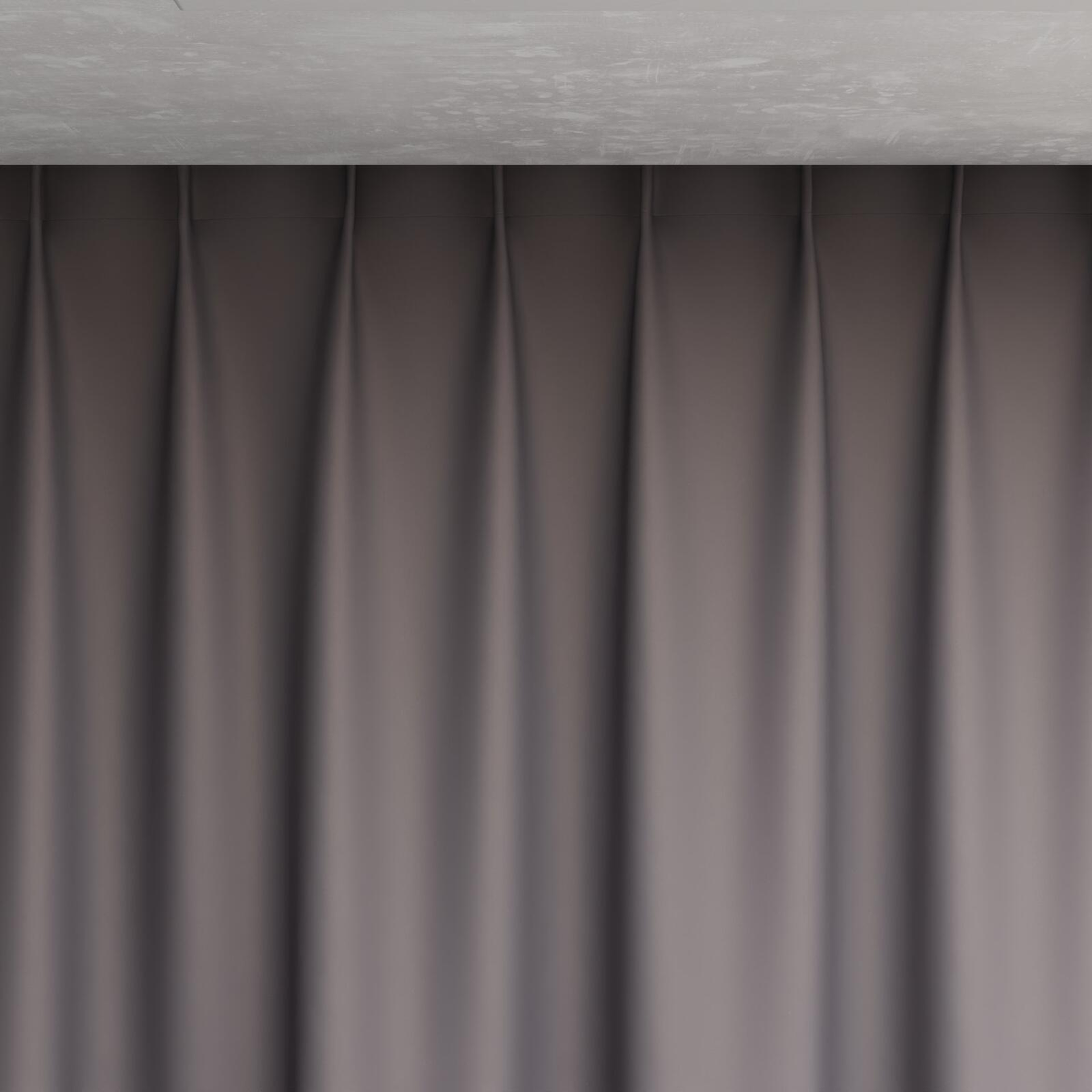 Top view of Ultra Dim Anthracite, pinch pleat