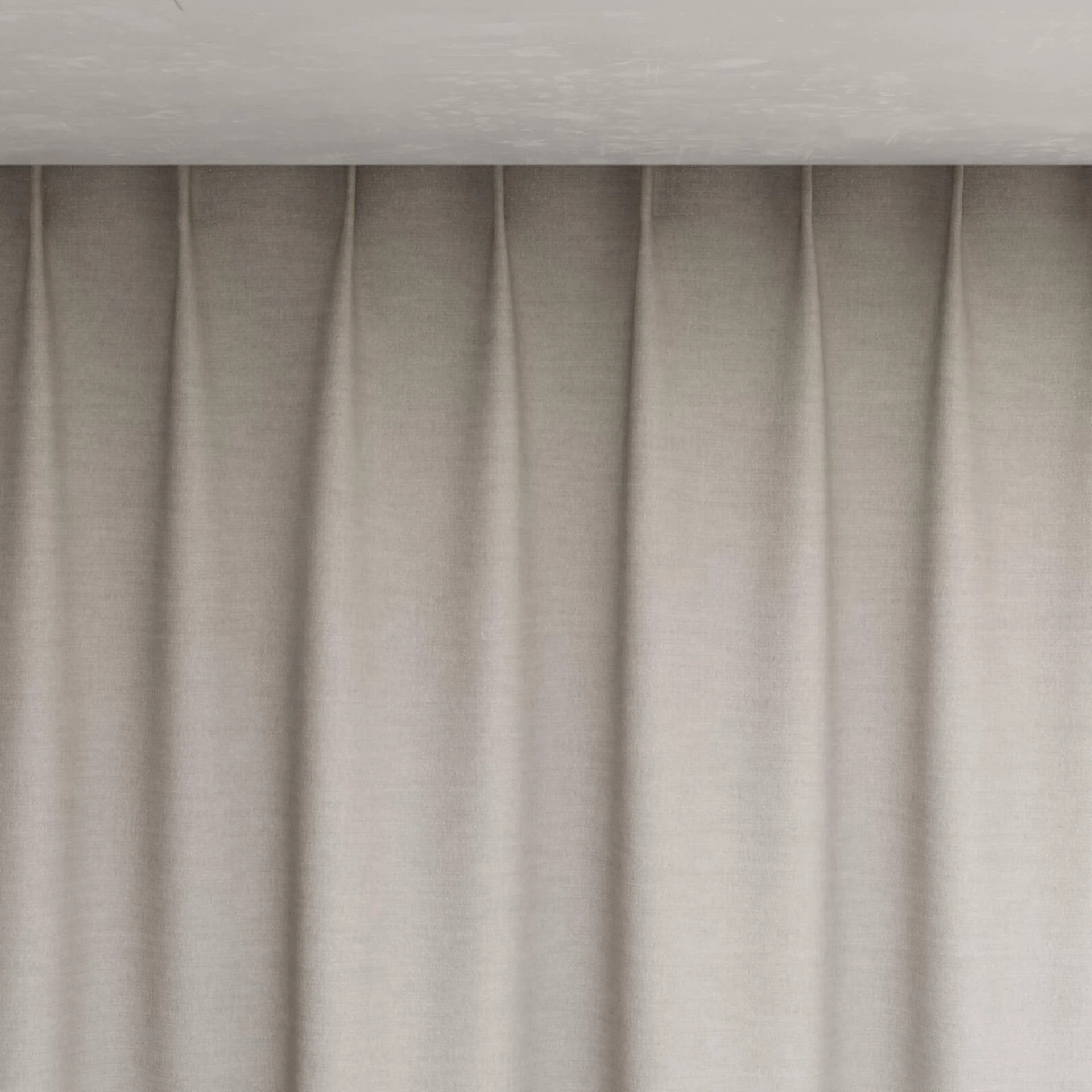 Top view of Drama Limestone, pinch pleat