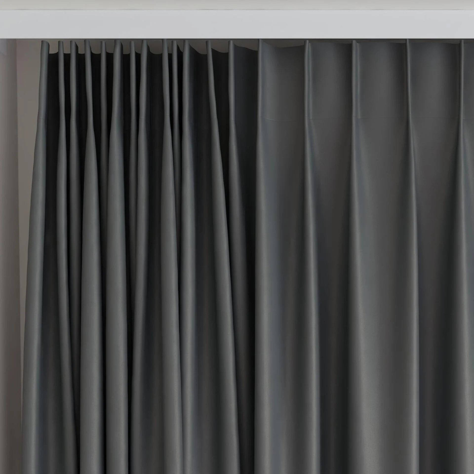 Top view of Blockbuster Carbon, on curtain rail
