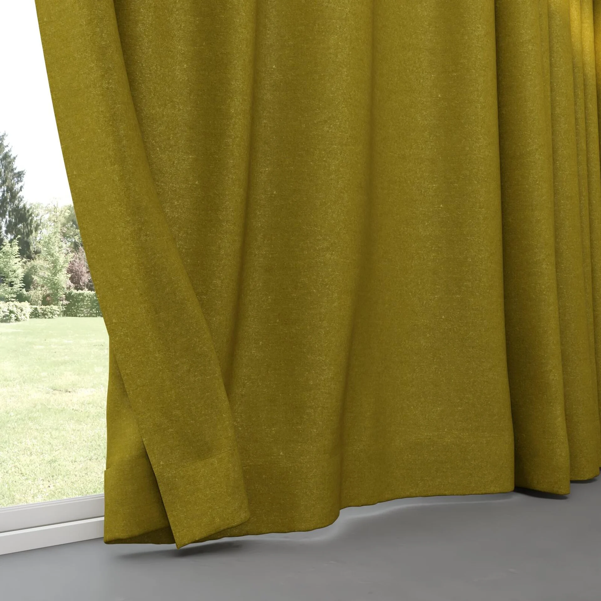 Bottom view of Drama Oasis, pinch pleat