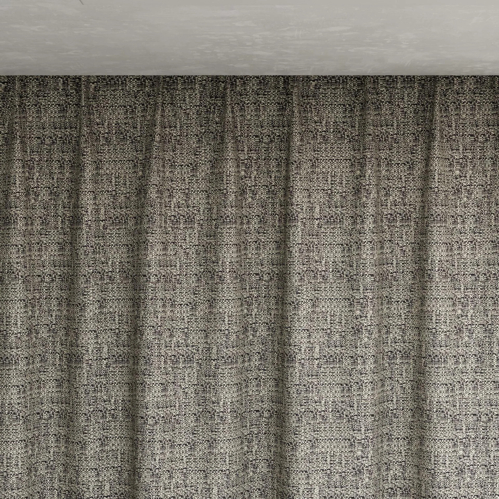 Top view of Refract Graphite, pinch pleat