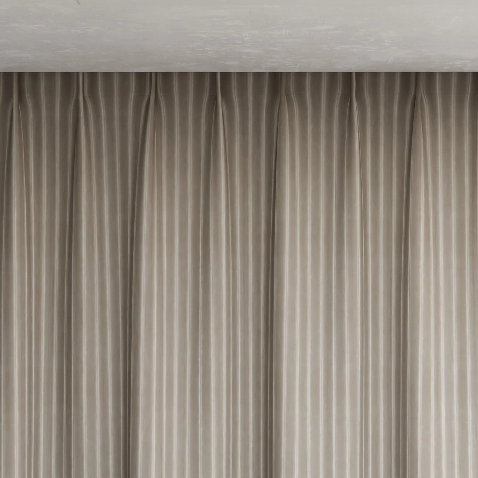 Top view of Cordial Dove, pinch pleat