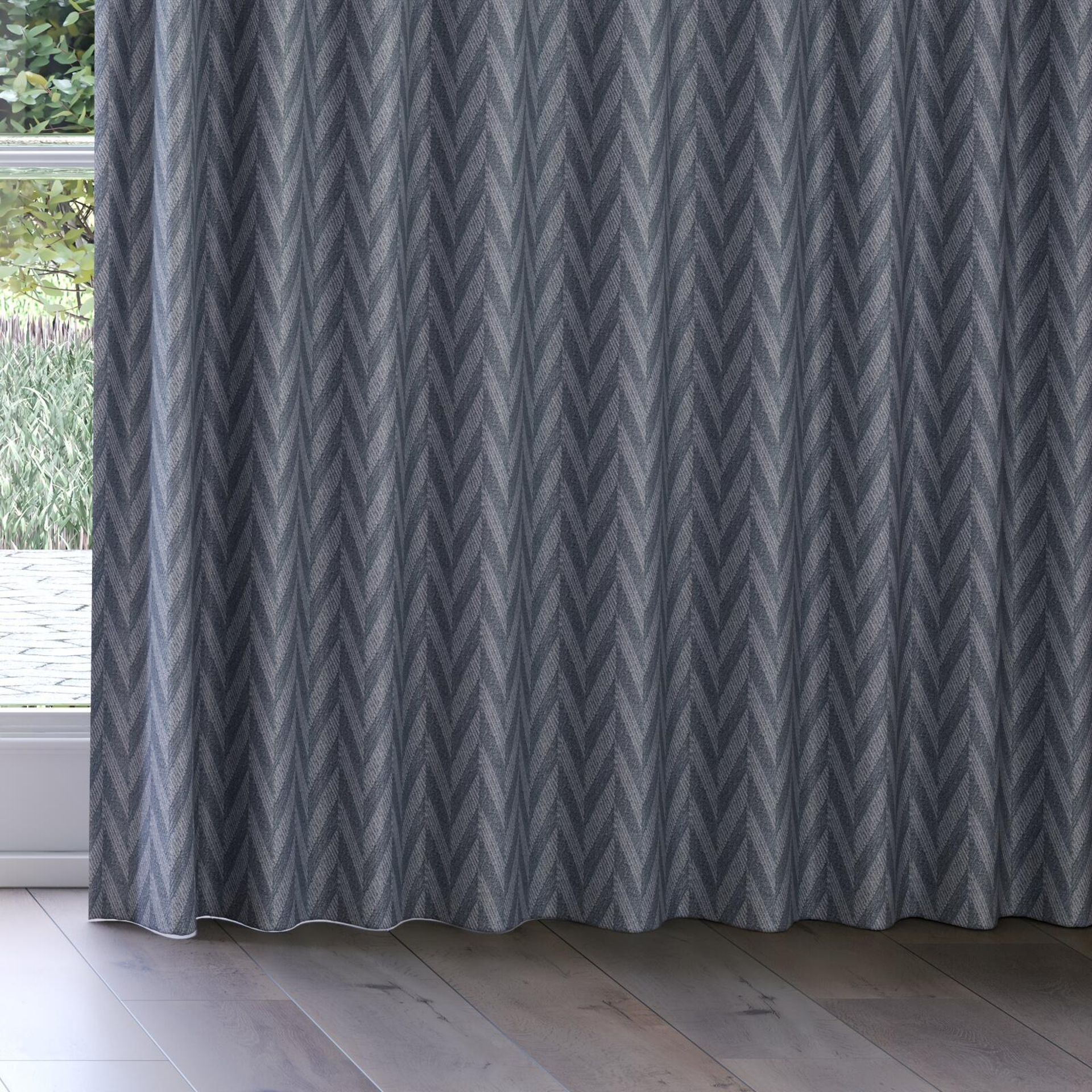 Bottom view of Lupine Storm, on curtain rail