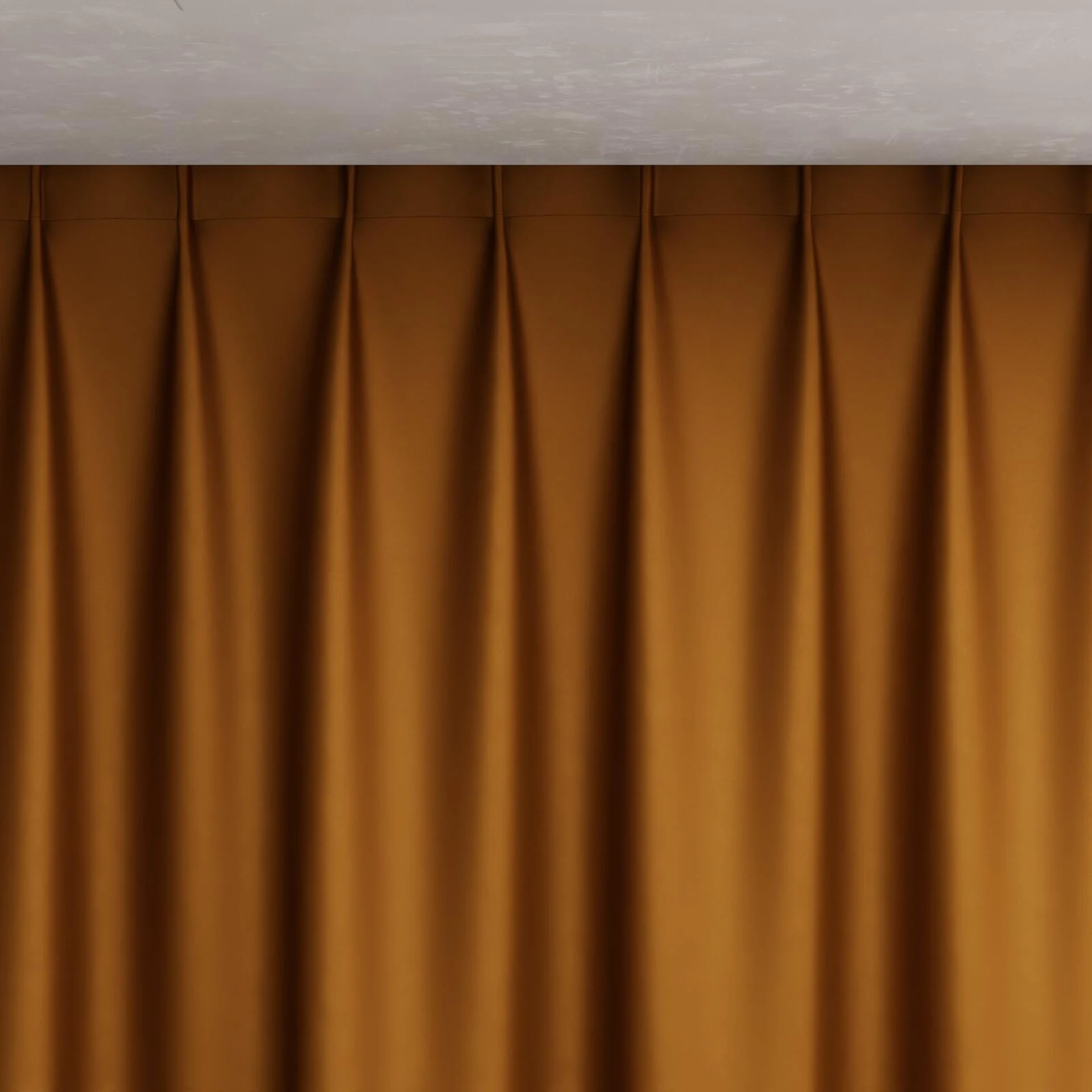 Top view of Sleek Cinnamon, pinch pleat