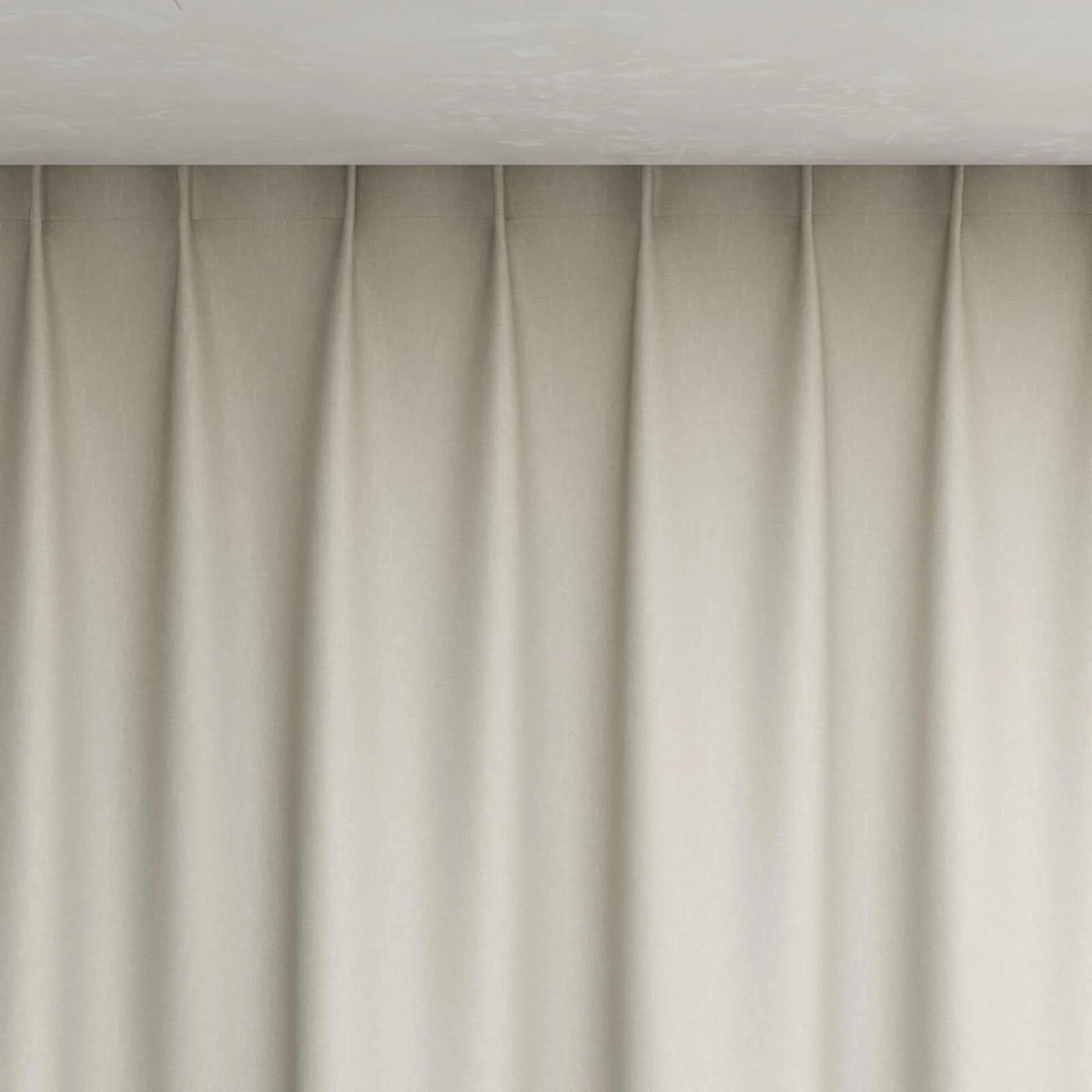 Top view of Naturama Raffia, pinch pleat