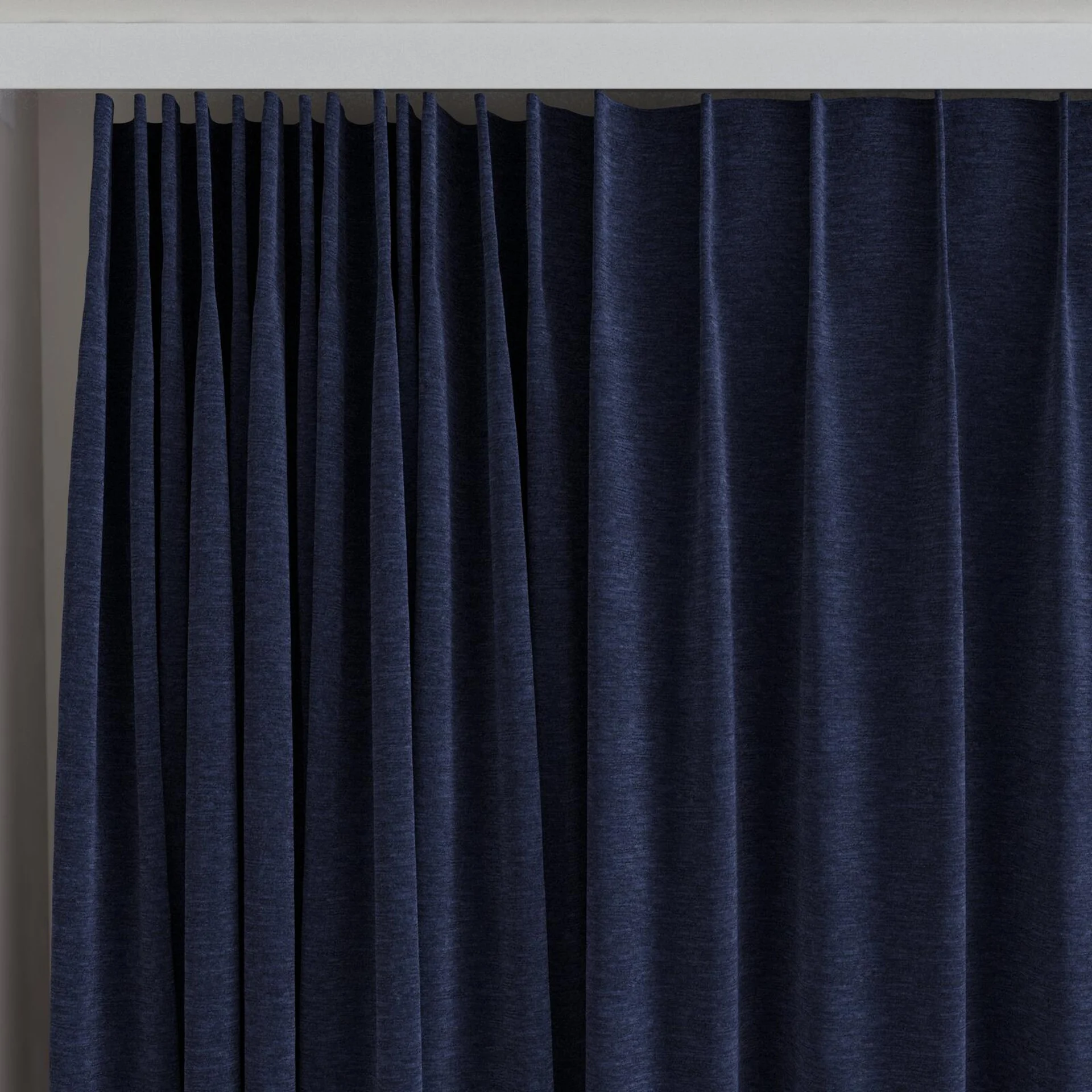 Top view of Geneva Ink, on curtain rail