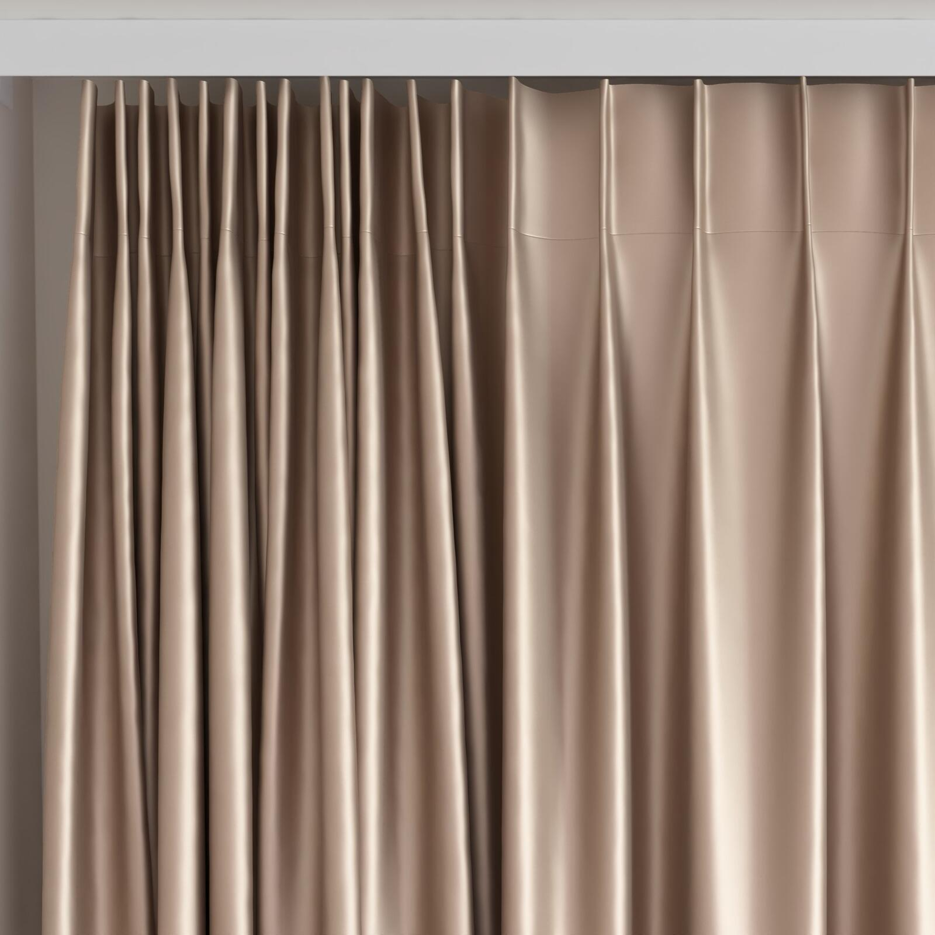 Top view of North Face Doe, on curtain rail