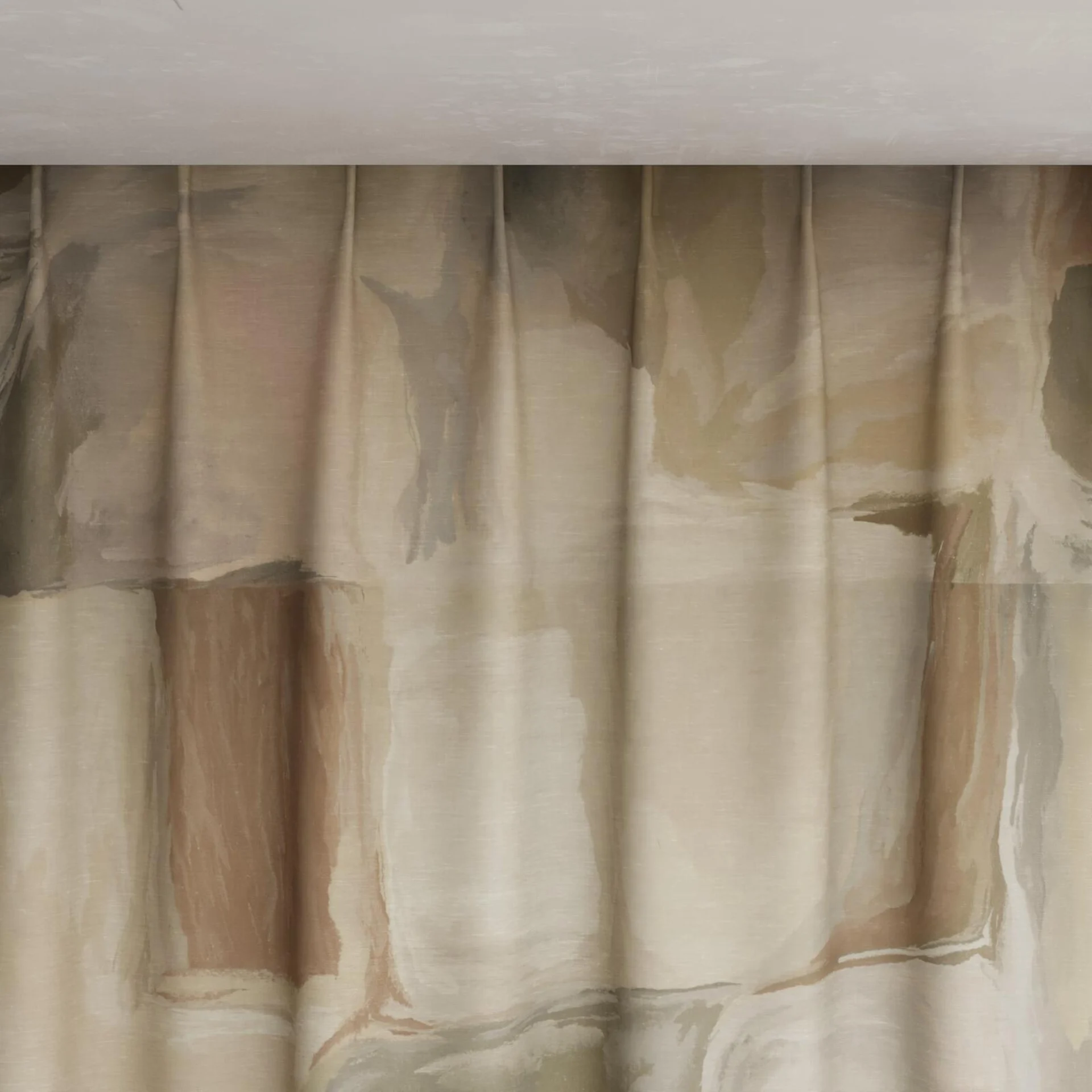 Top view of Colour Field Mineral, pinch pleat