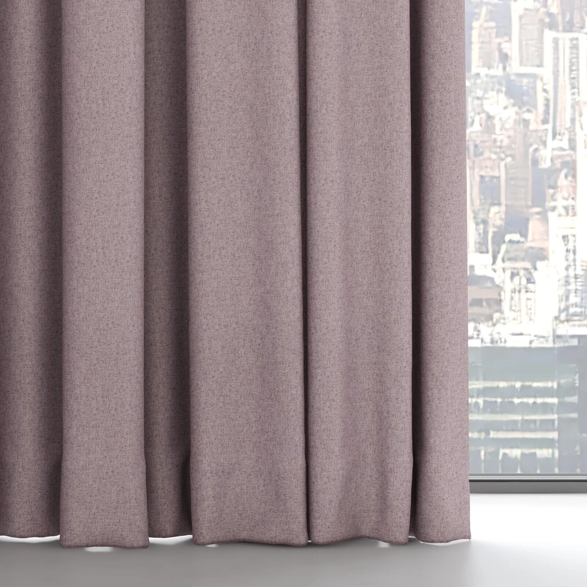 Bottom view of Liberate Mauve, on hidden rail