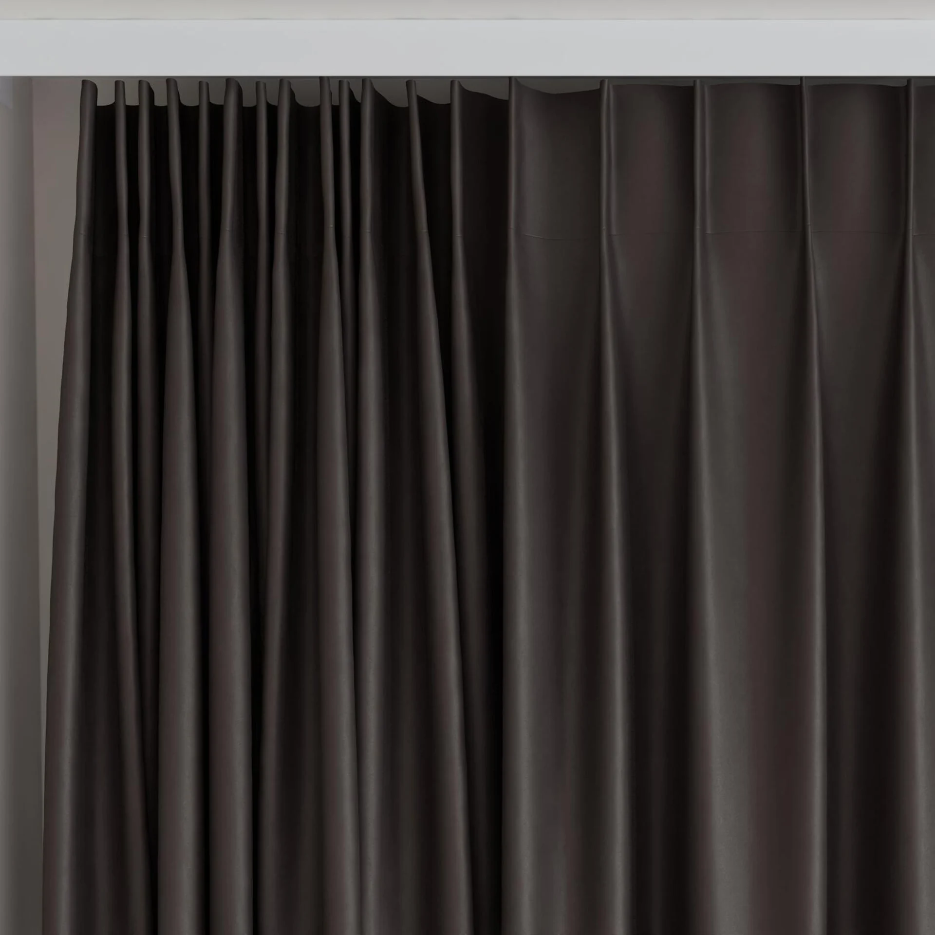 Top view of Re-Vive Onyx, on curtain rail