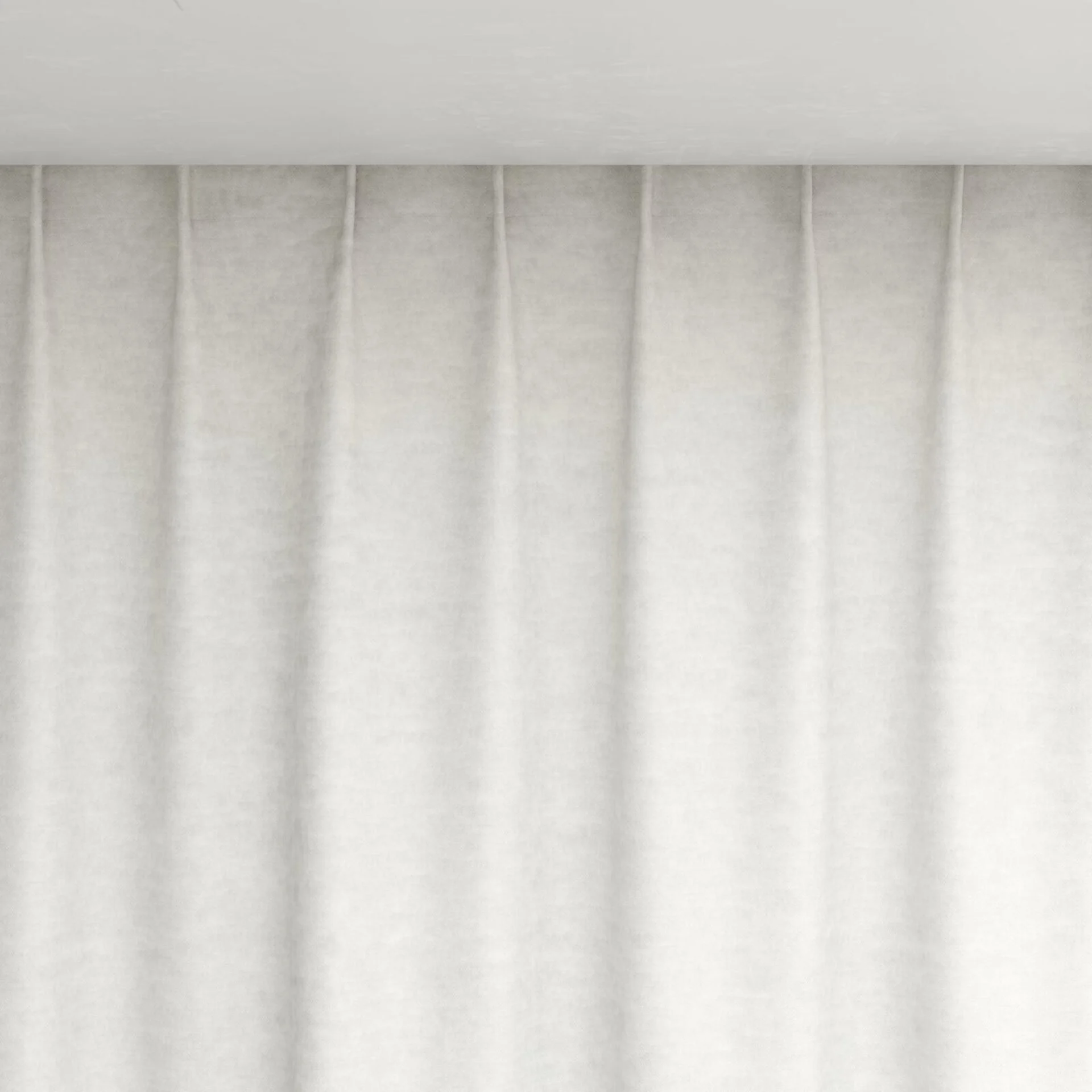 Top view of Colourwash Snow, pinch pleat