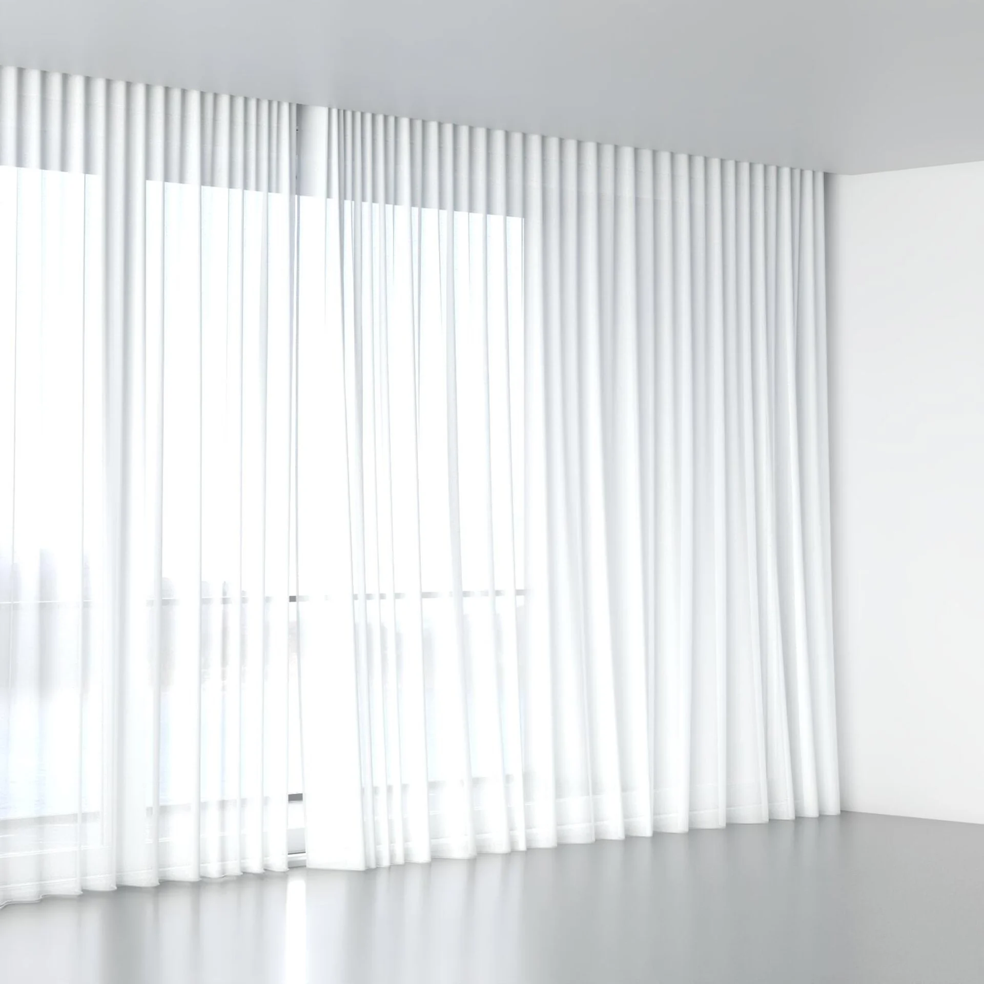 Full view of Sunlight Swan, wave pleat