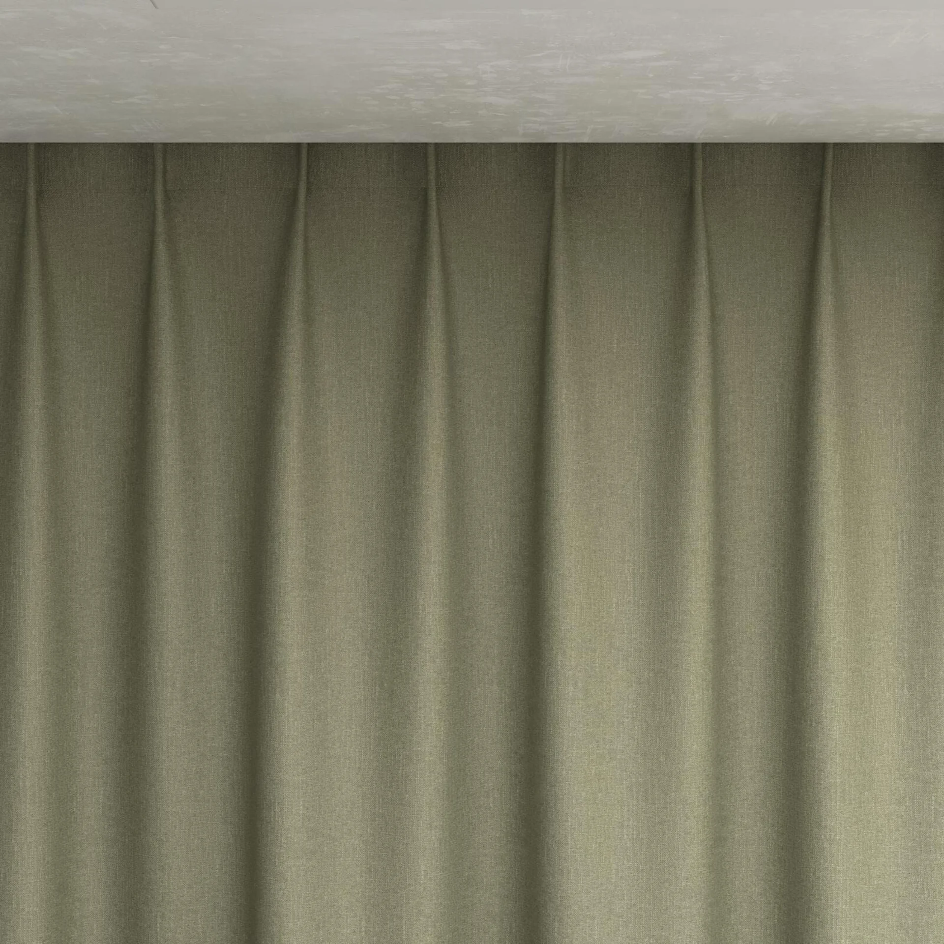 Top view of Excel Sage, pinch pleat