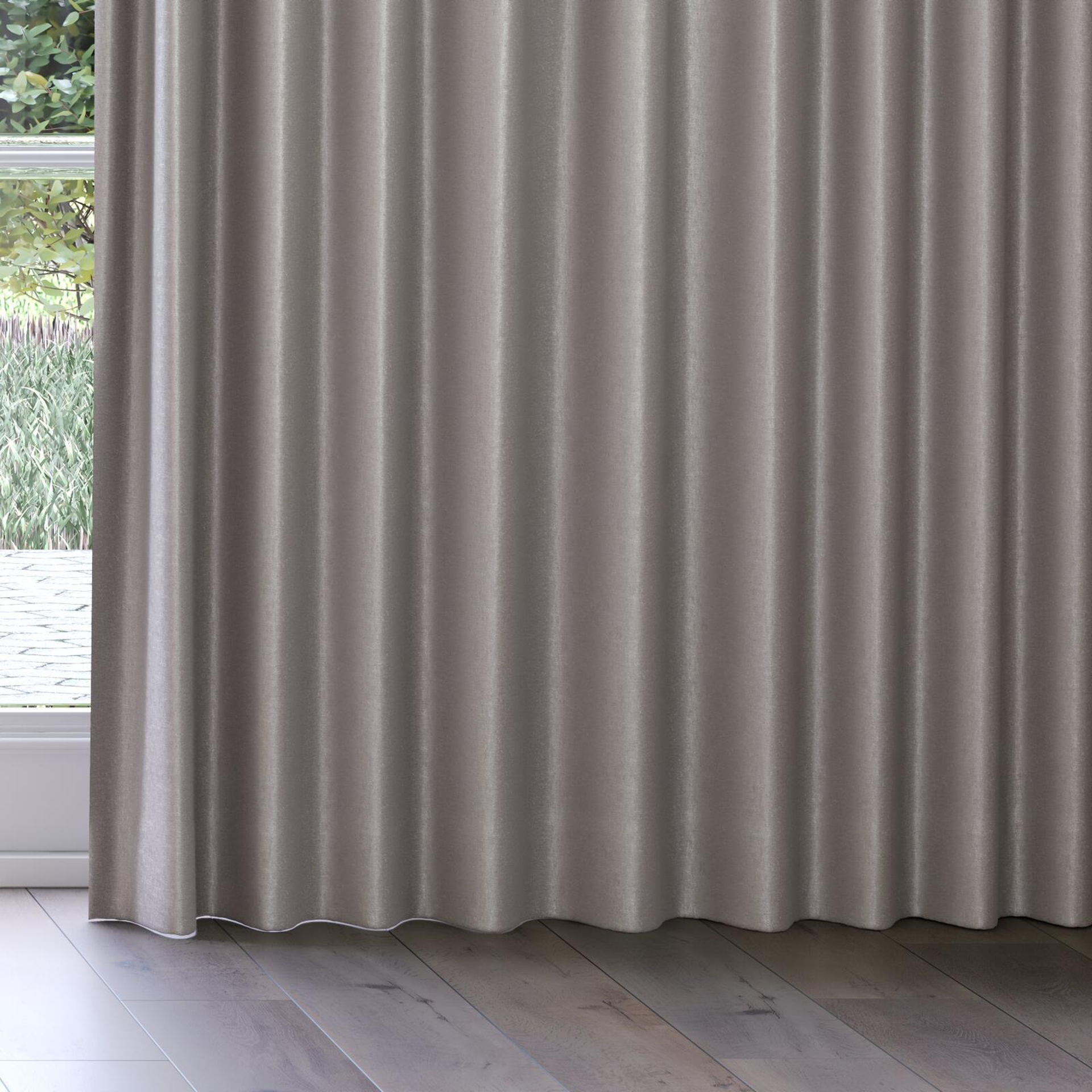 Bottom view of Recharge Stucco, on curtain rail