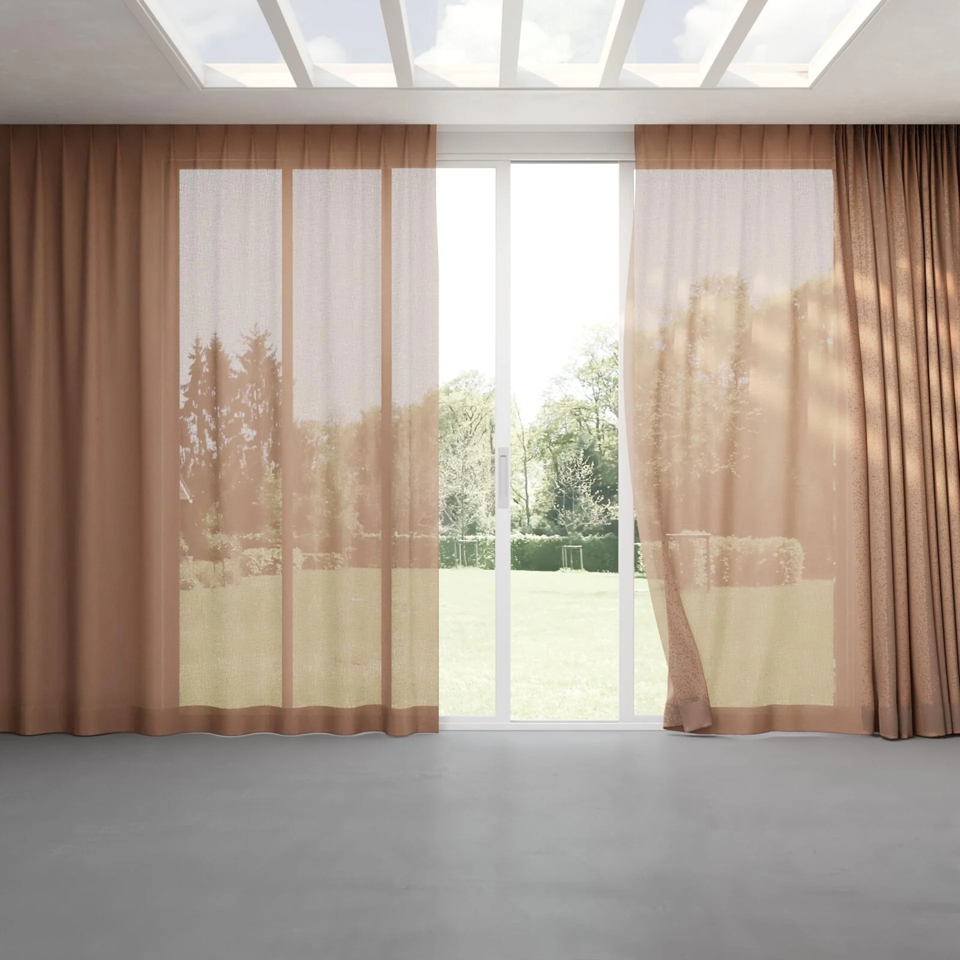 Full view of Element Blush, pinch pleat