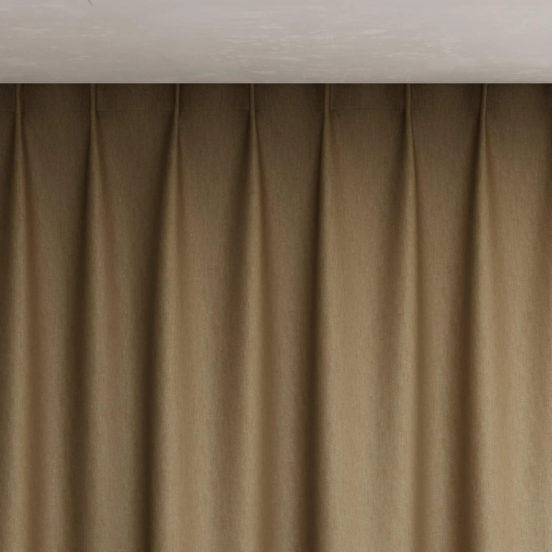 Top view of Infinite Raffia, pinch pleat