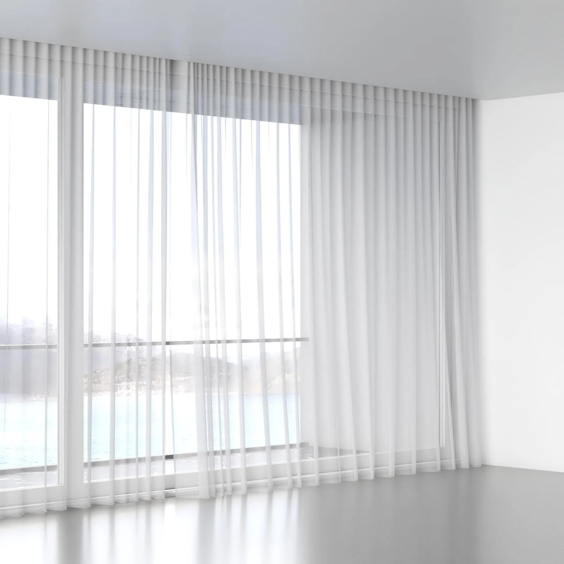 Full view of Selene Cotton, wave pleat