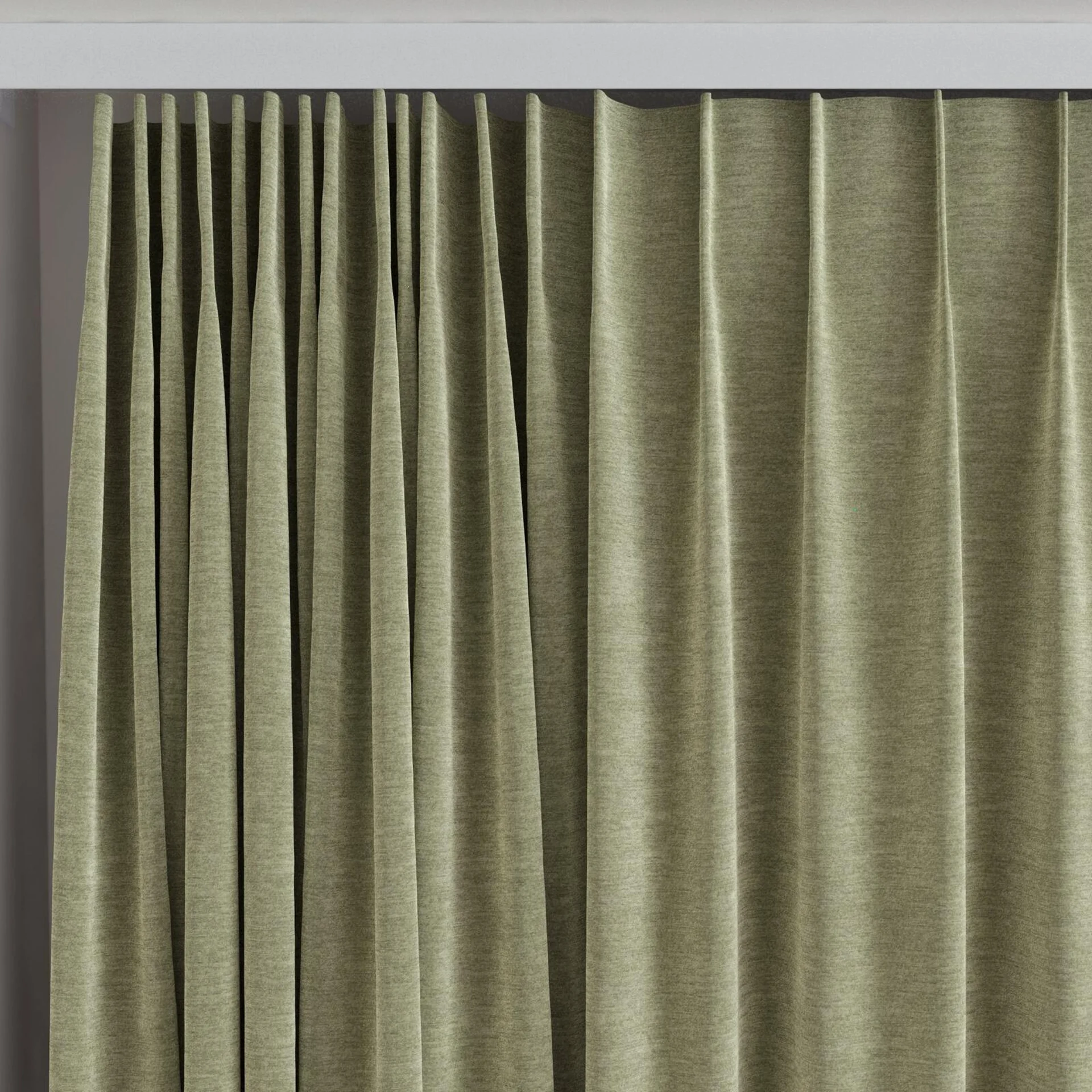 Top view of Geneva Thyme, on curtain rail
