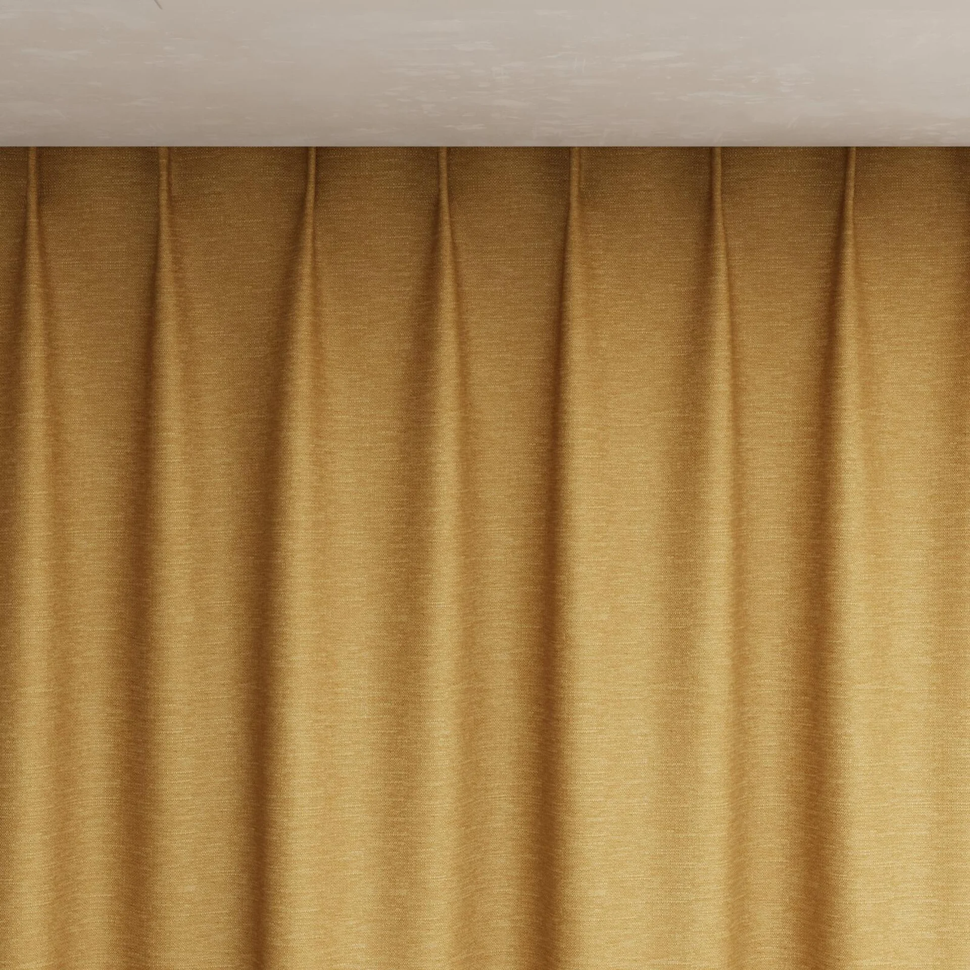 Top view of Colourwash Eco Butterscotch, pinch pleat