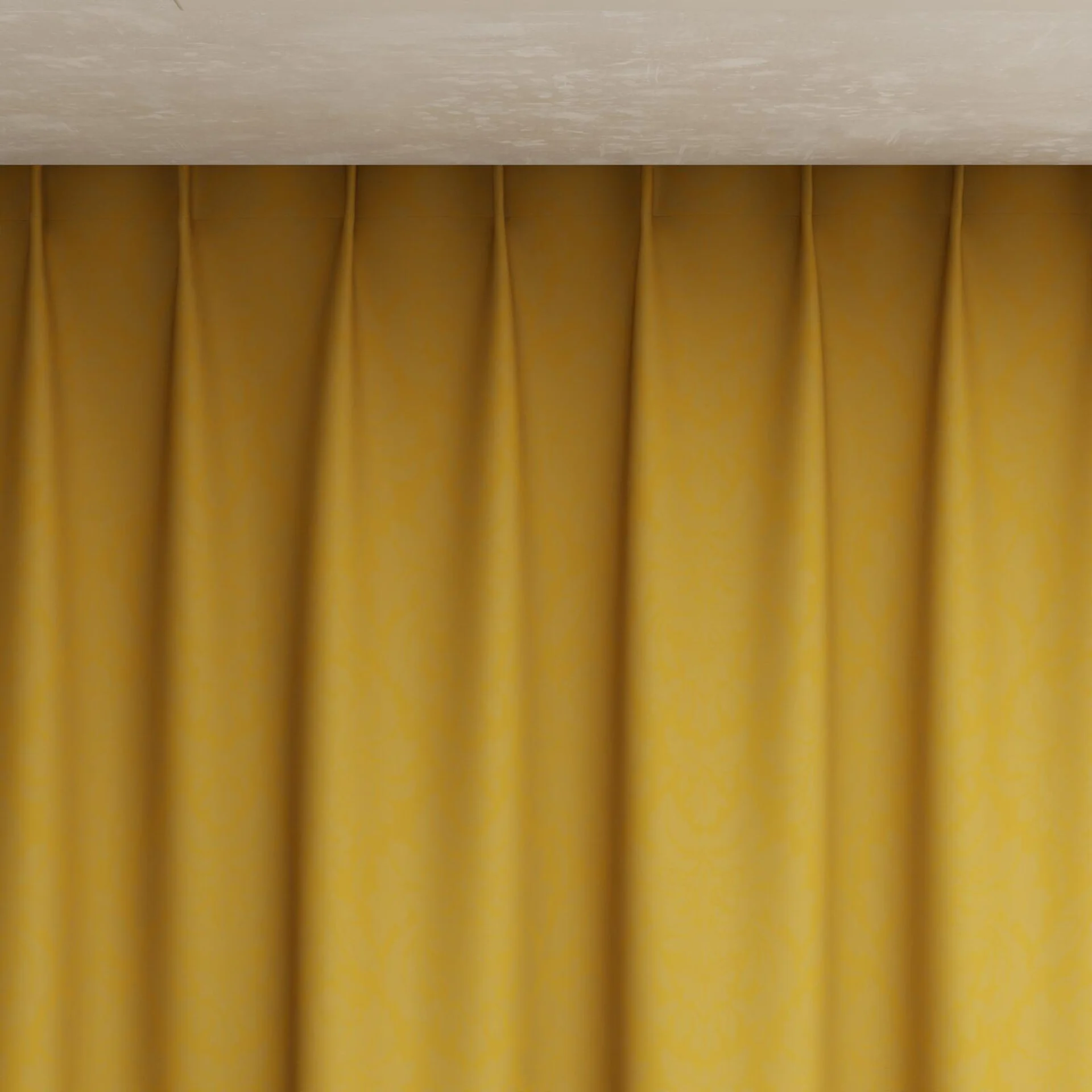 Top view of Jaborine Gold, pinch pleat