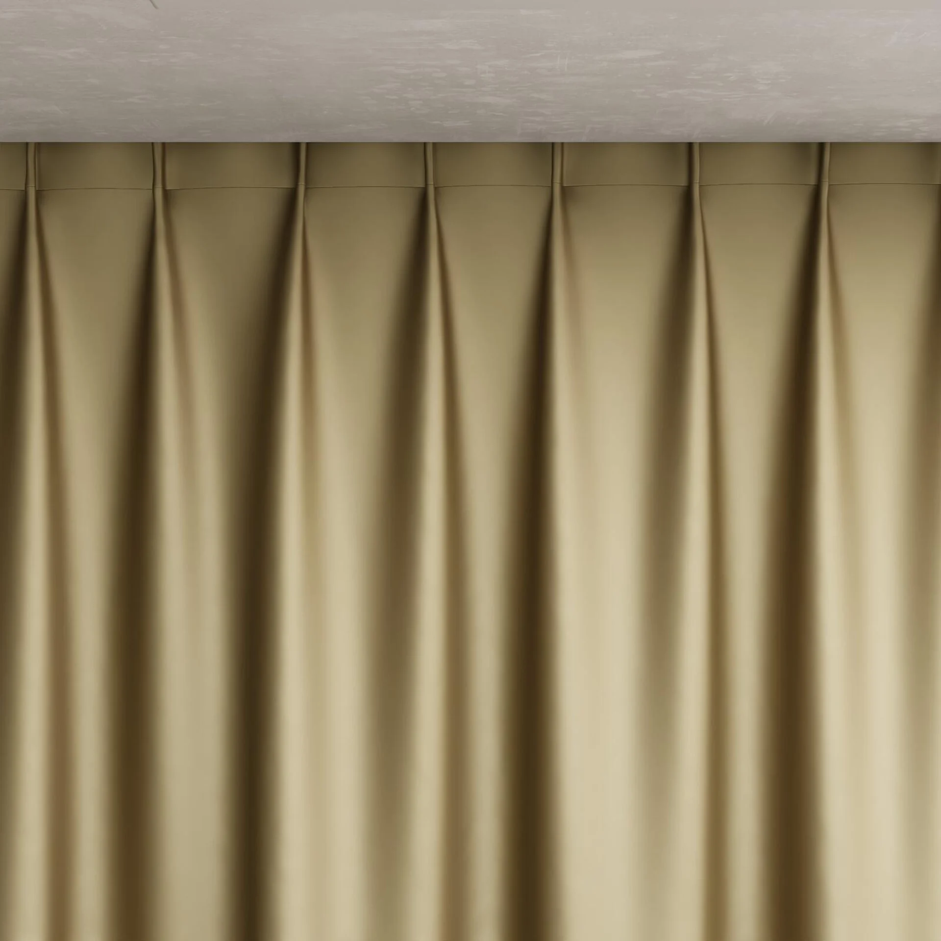Top view of Moonbeam Oatmeal, pinch pleat