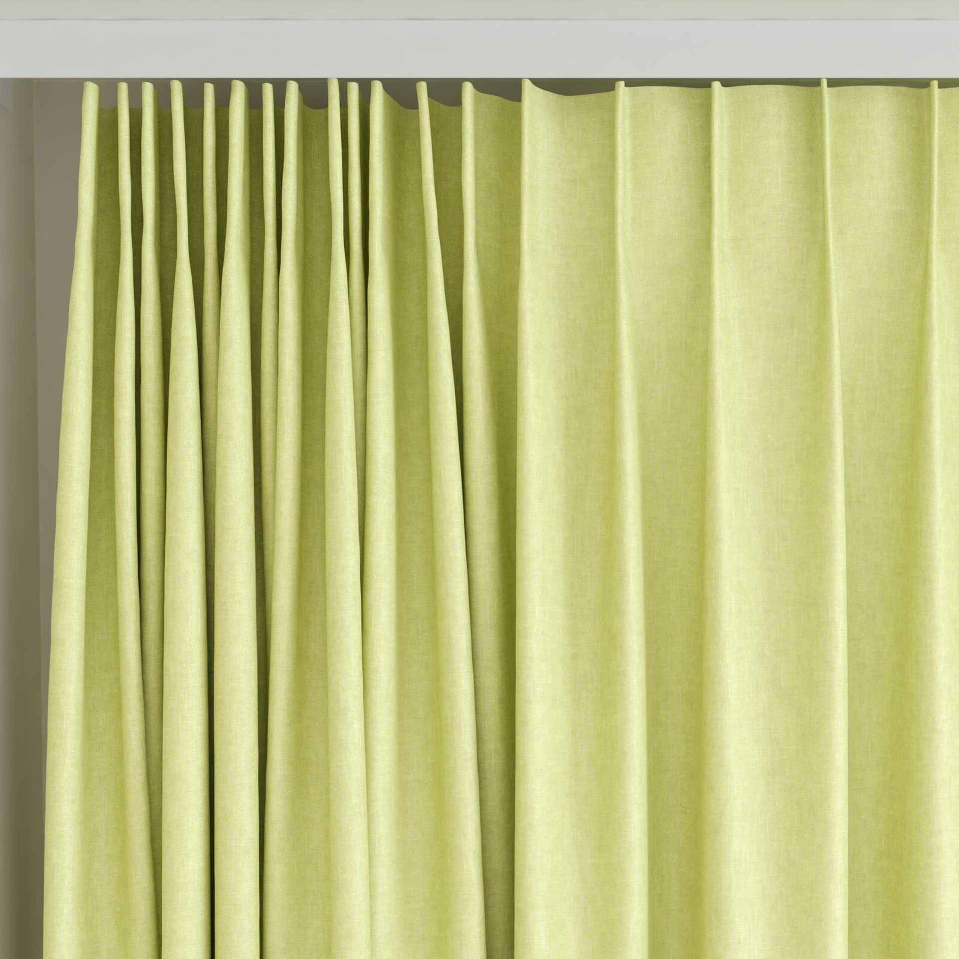 Top view of Hometown Pear, on curtain rail