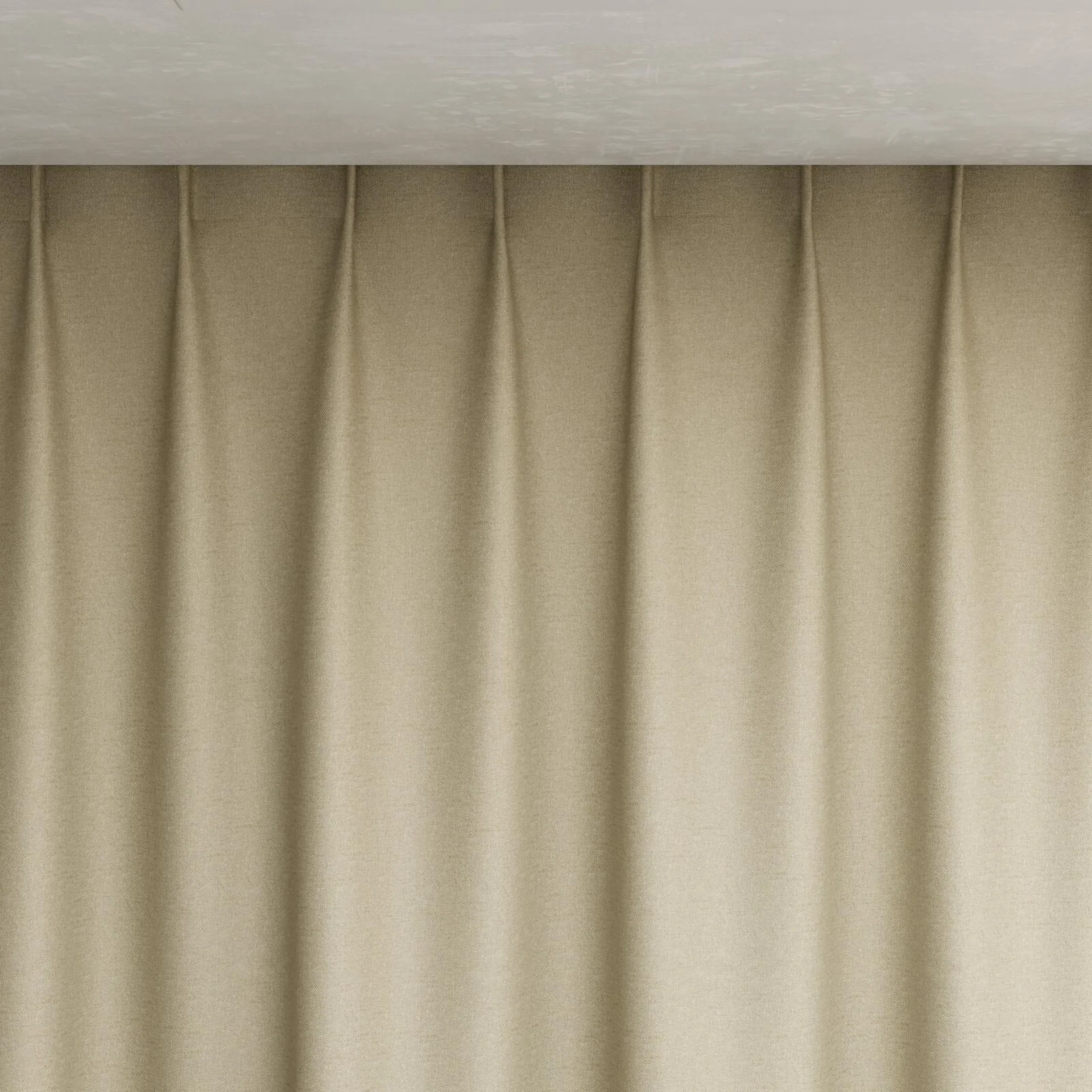 Top view of Grove Rattan, pinch pleat