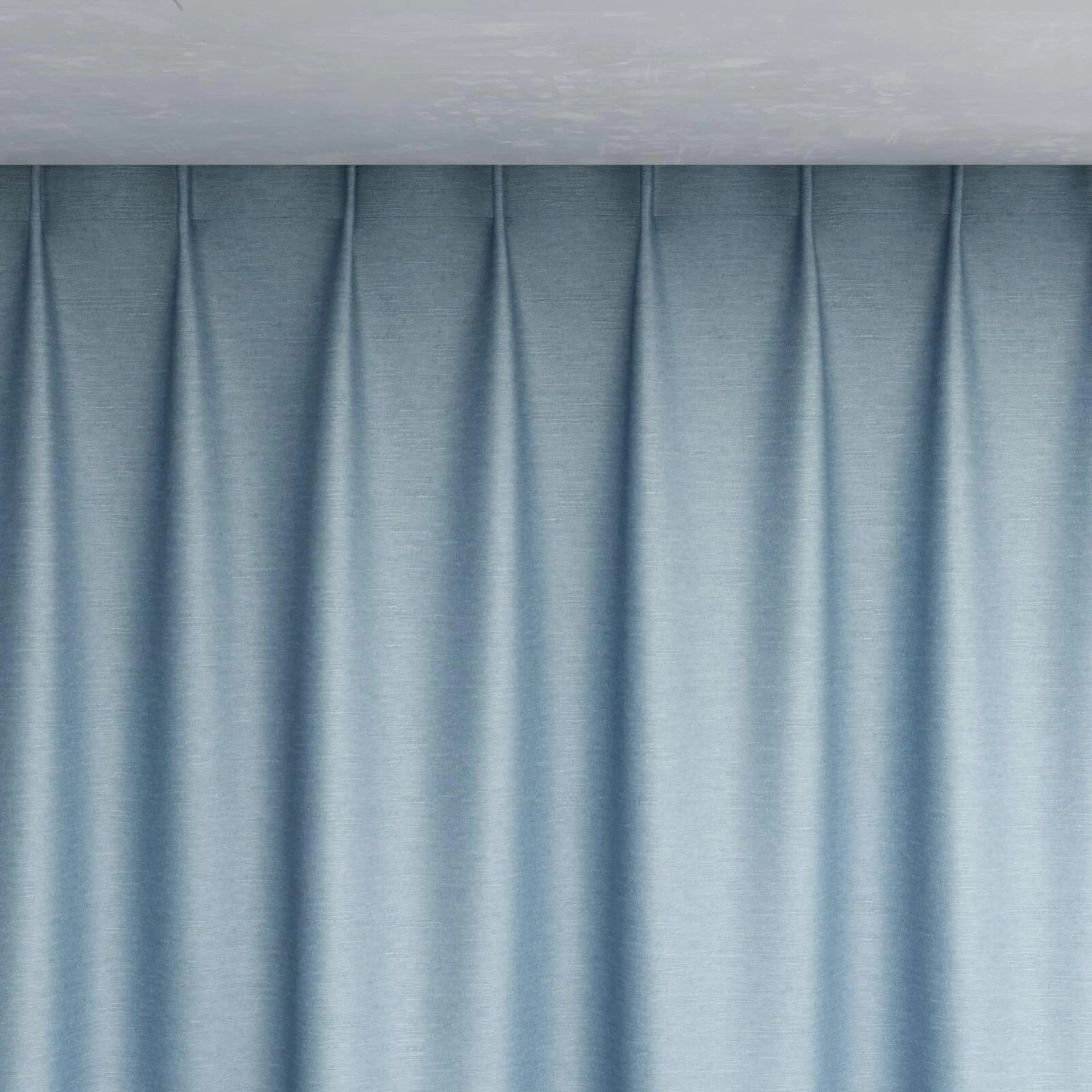 Top view of Provence Sky, pinch pleat