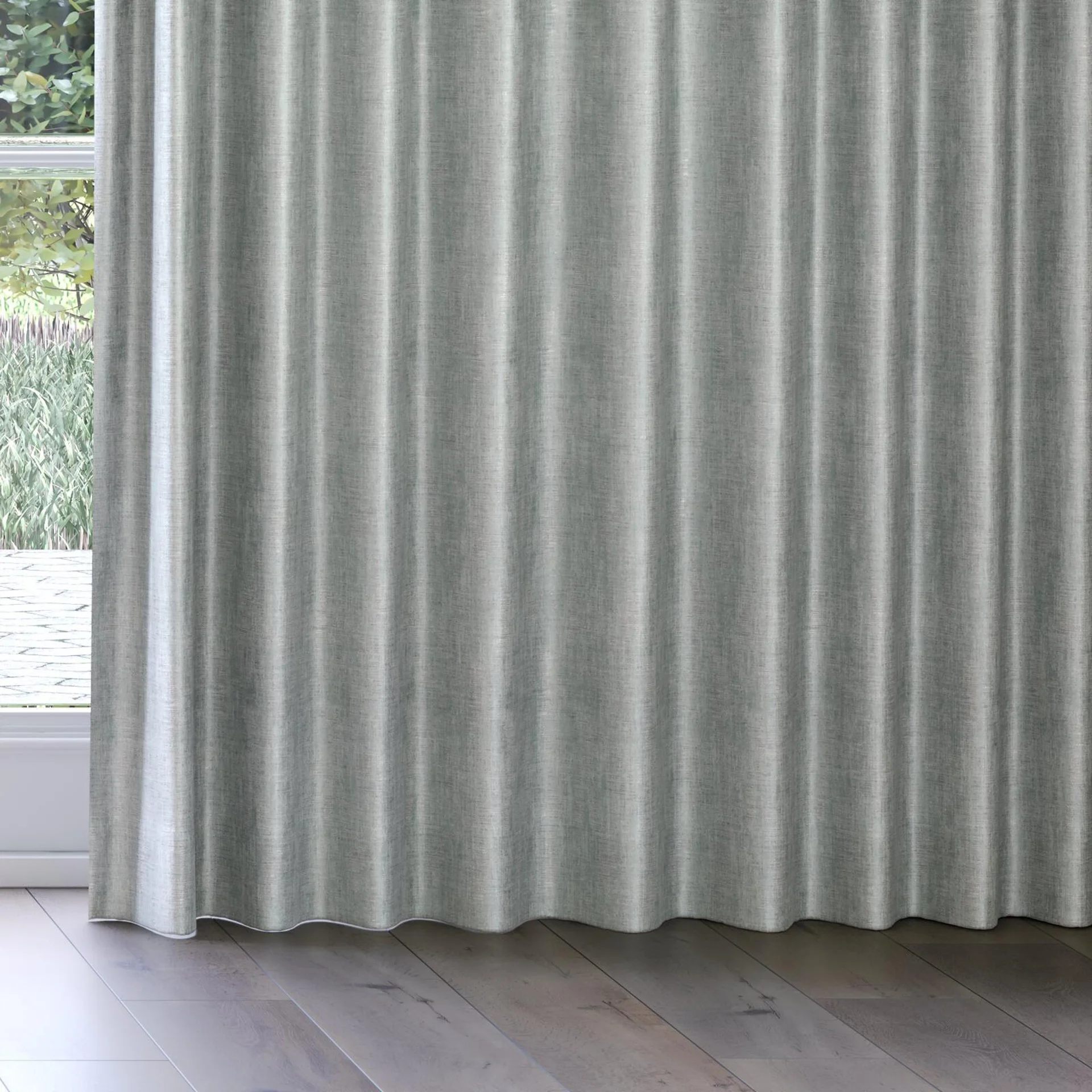 Bottom view of Nominee Mineral, on curtain rail