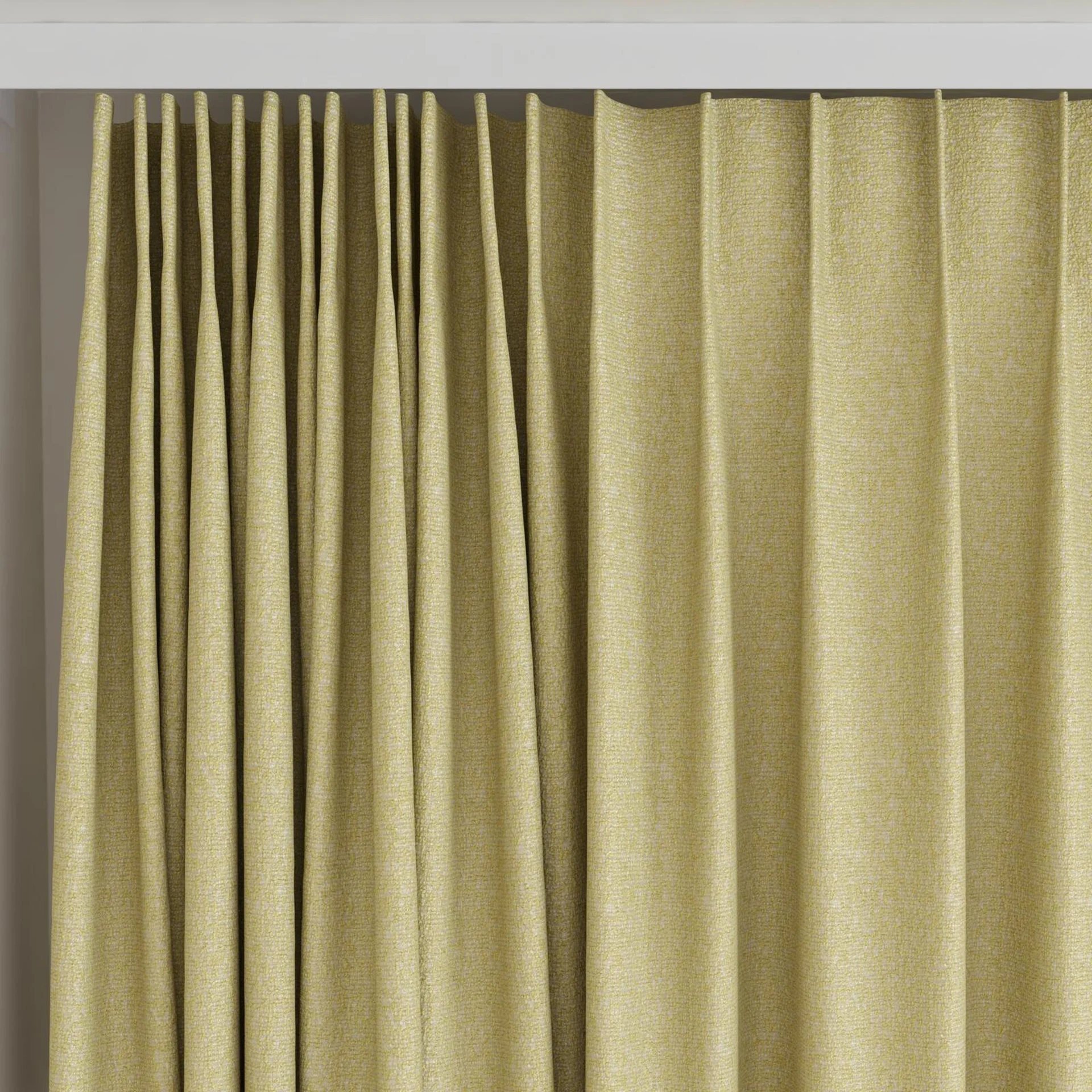 Top view of Sabik Linden, on curtain rail