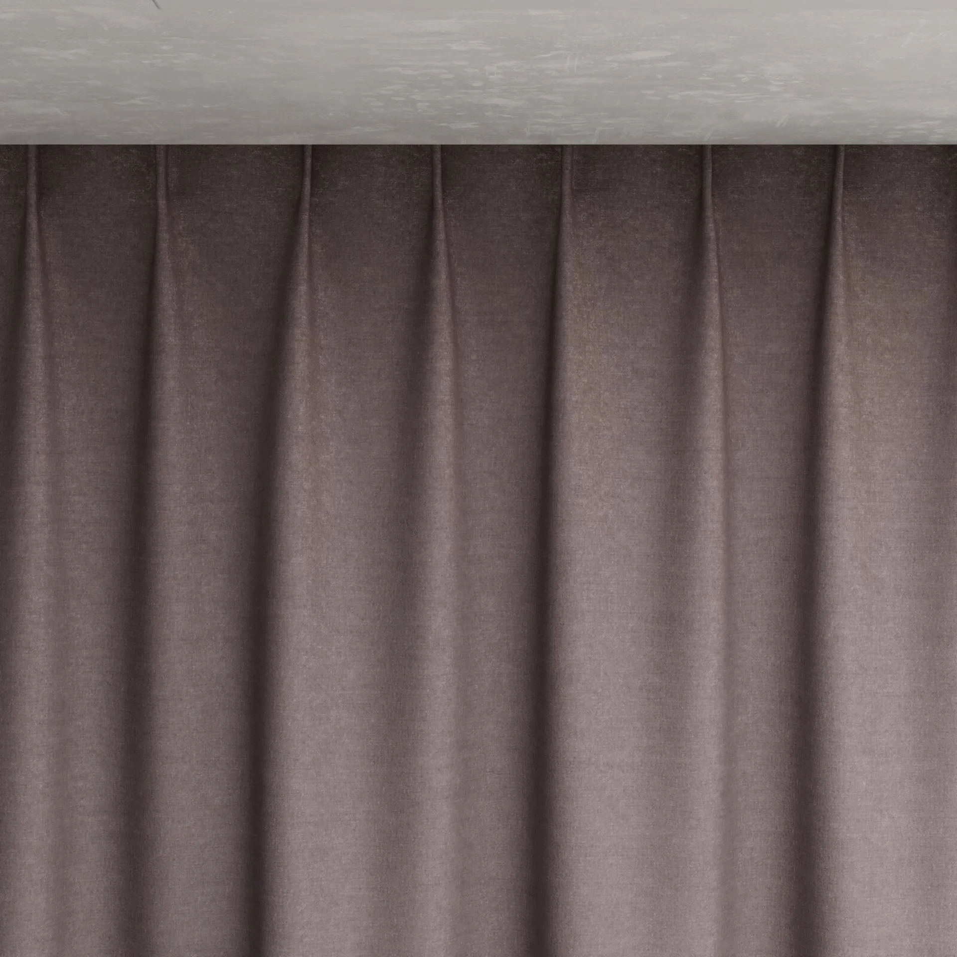 Top view of Drama Flint, pinch pleat